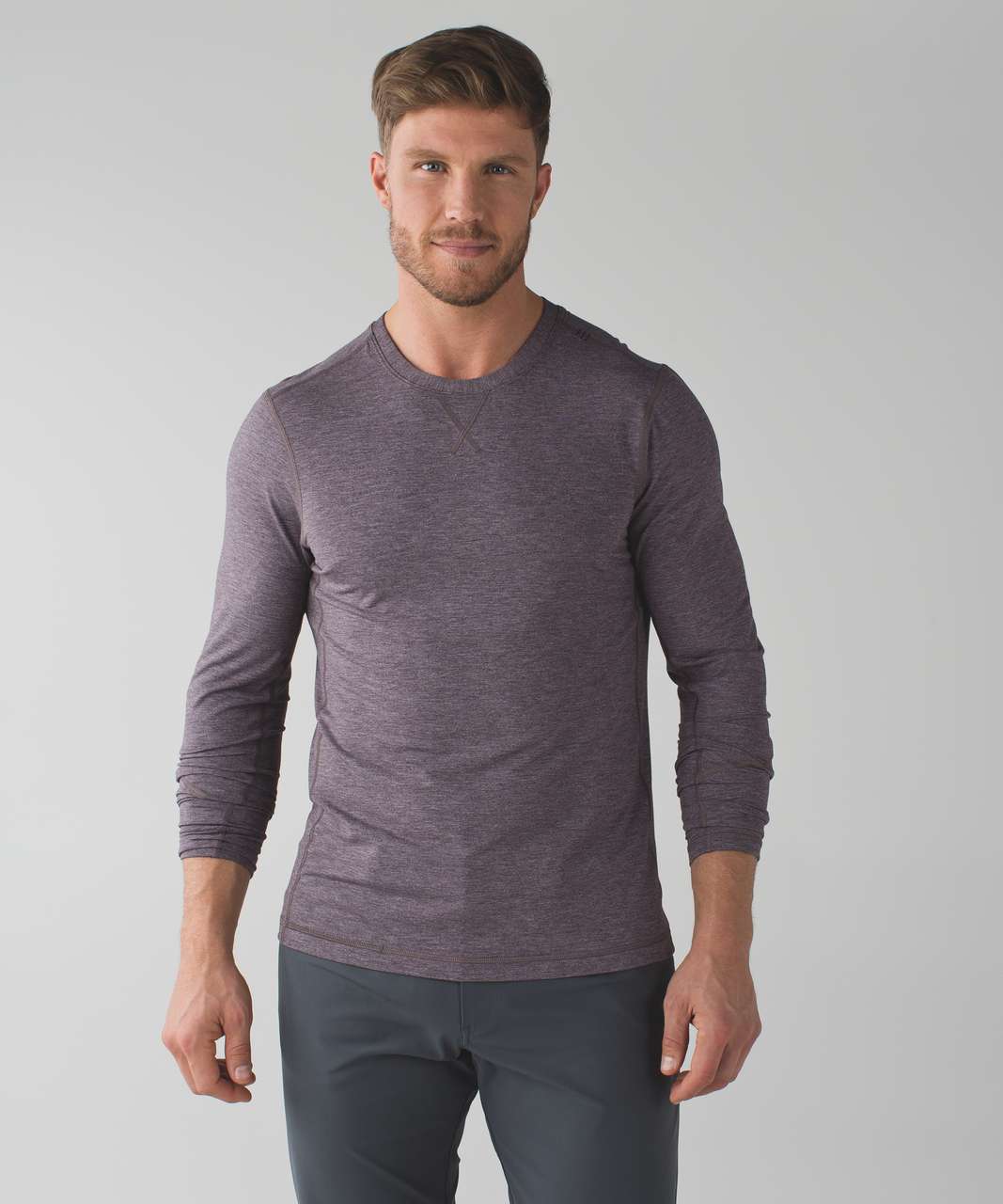 Lululemon T.H.E. Long Sleeve - Heathered Black Cherry