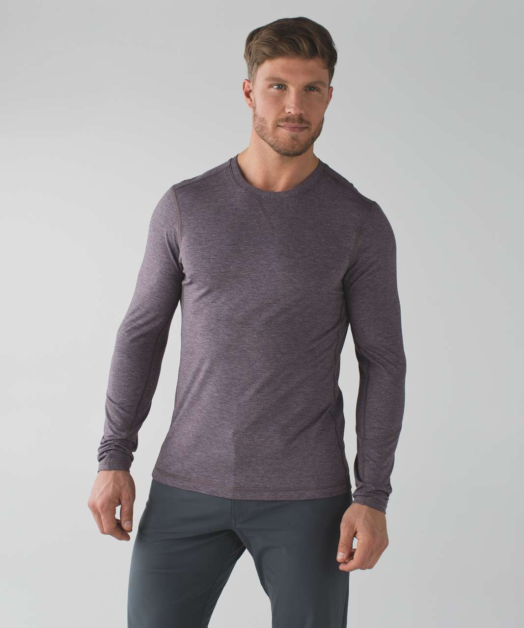 Lululemon T.H.E. Long Sleeve - Heathered Black Cherry