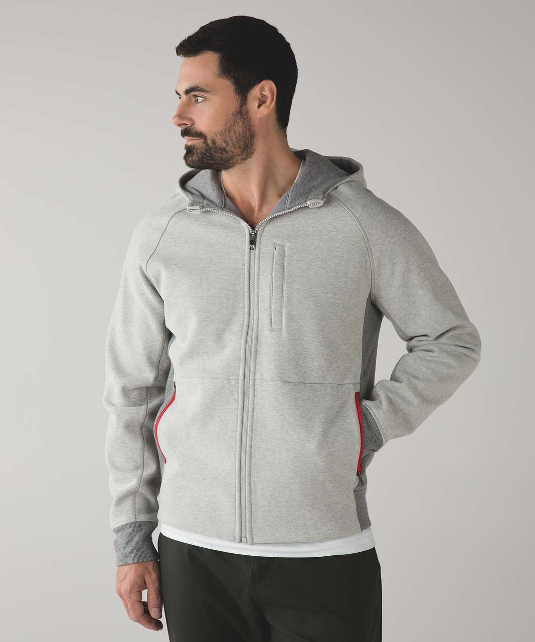 Lululemon Best Coast Hoodie - Heathered Light Grey / Heathered Medium Grey