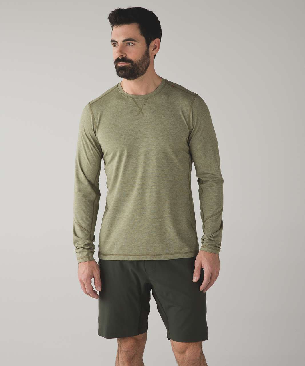 Lululemon T.H.E. Long Sleeve - Heathered Brave Olive