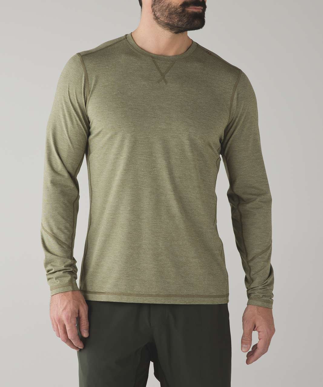 Lululemon T.H.E. Long Sleeve - Heathered Brave Olive