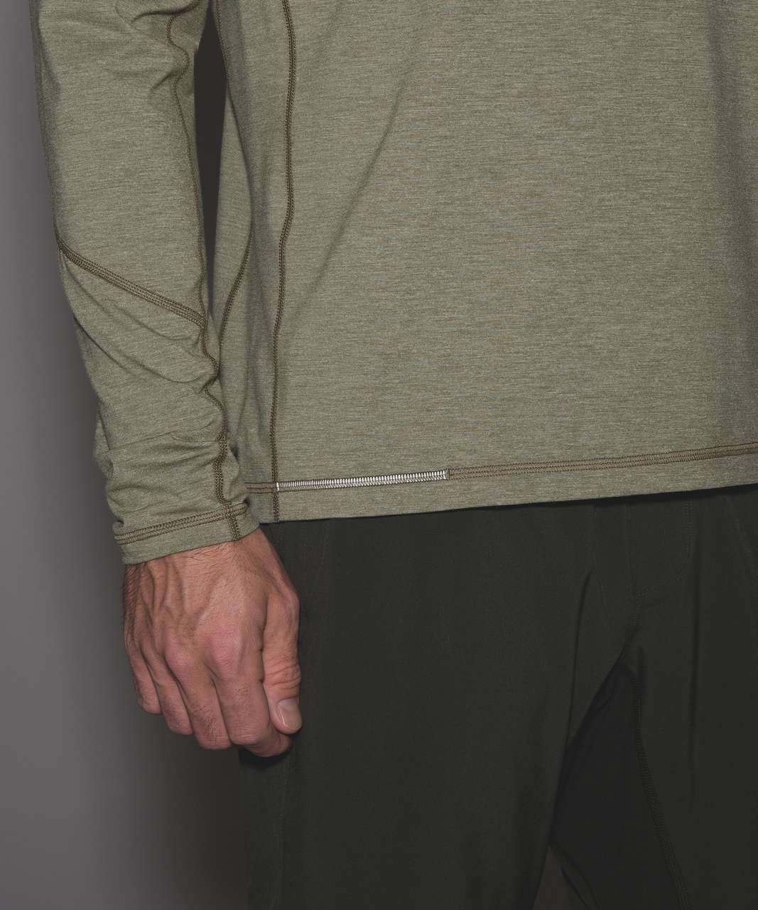 Lululemon T.H.E. Long Sleeve - Heathered Brave Olive