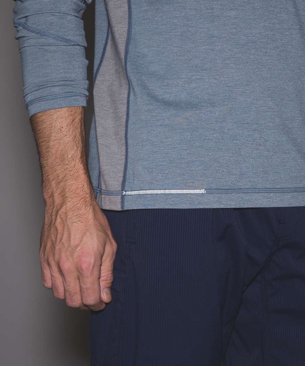 Lululemon T.H.E. Long Sleeve - Heathered Oil Slick Blue