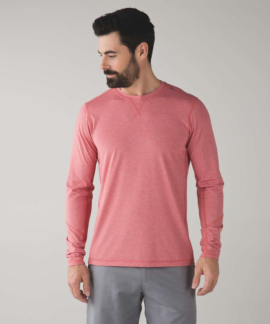 Lululemon T.H.E. Long Sleeve - Heathered Fireside Red