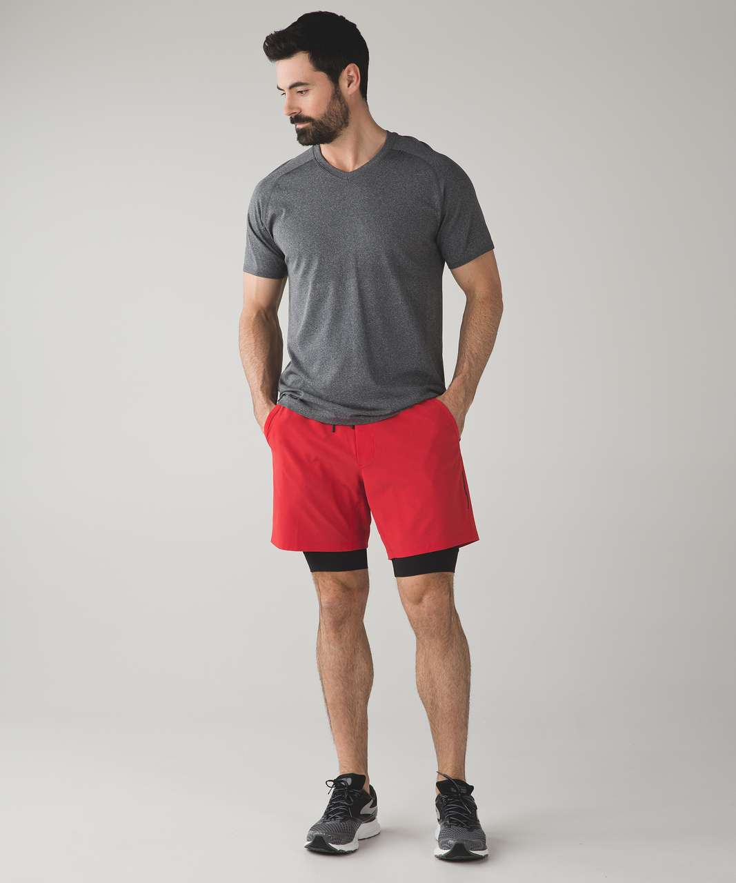 Lululemon Repetition Short - Lulu Red / Black