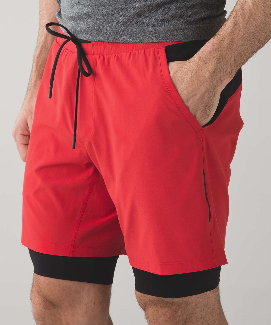 Lululemon Repetition Short - Lulu Red / Black - lulu fanatics