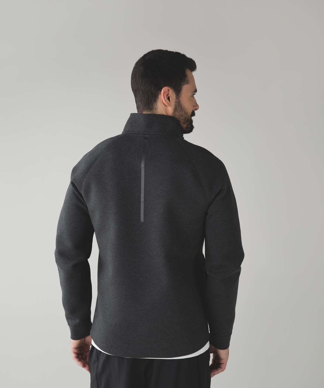 Lululemon Chamber Long Sleeve 1/2 Zip - Heathered Black