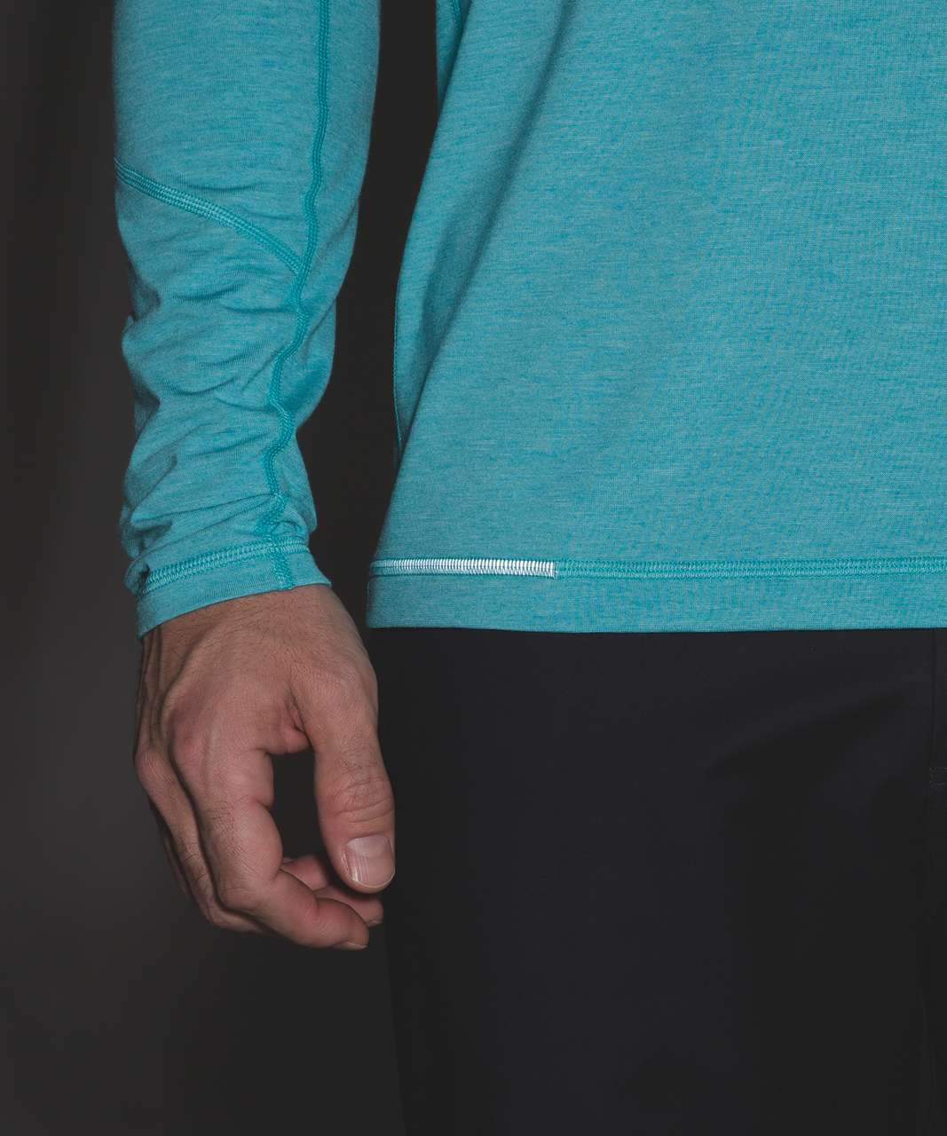 Lululemon T.H.E. Long Sleeve - Heathered Bondi Blue