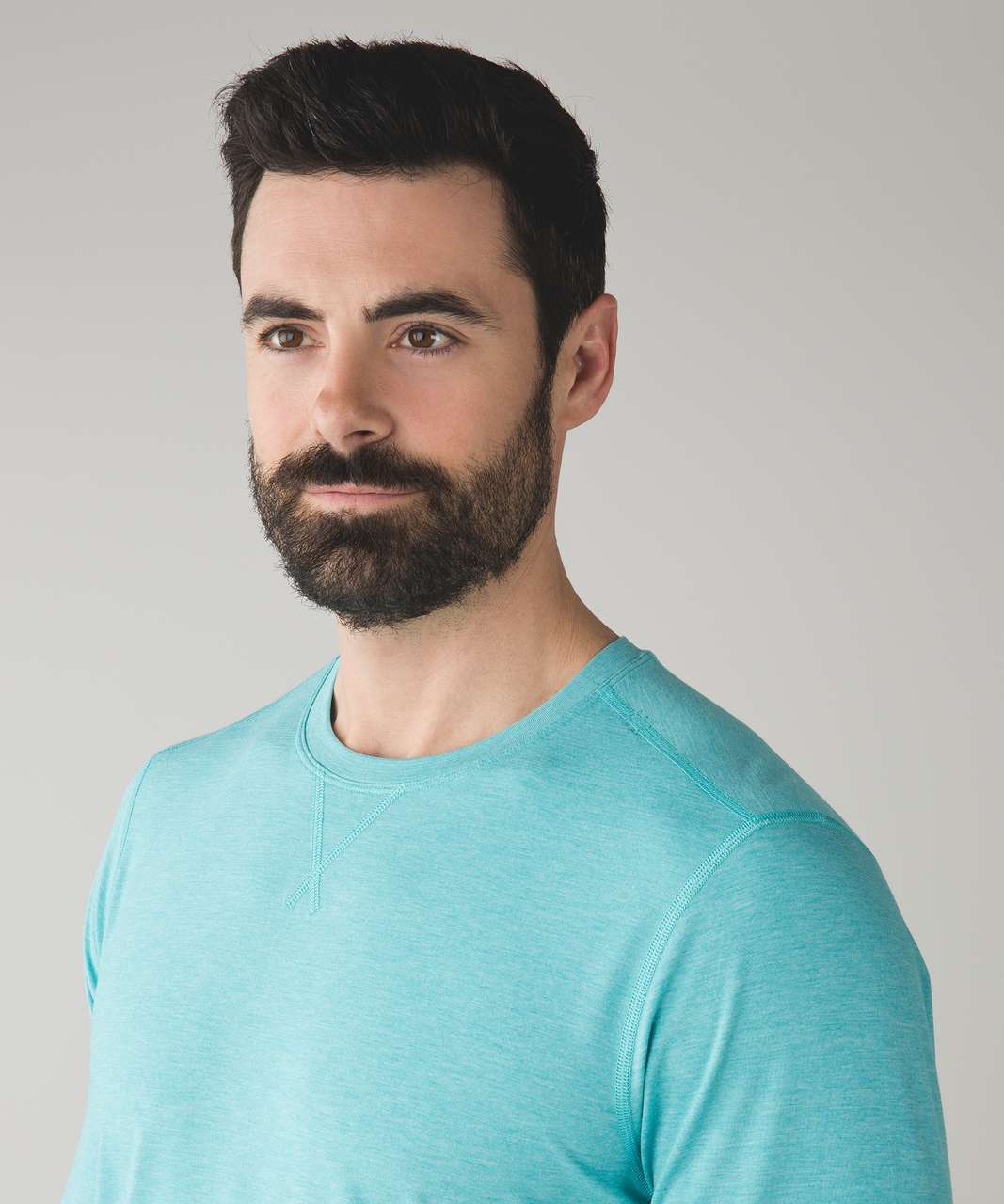 Lululemon T.H.E. Long Sleeve - Heathered Bondi Blue