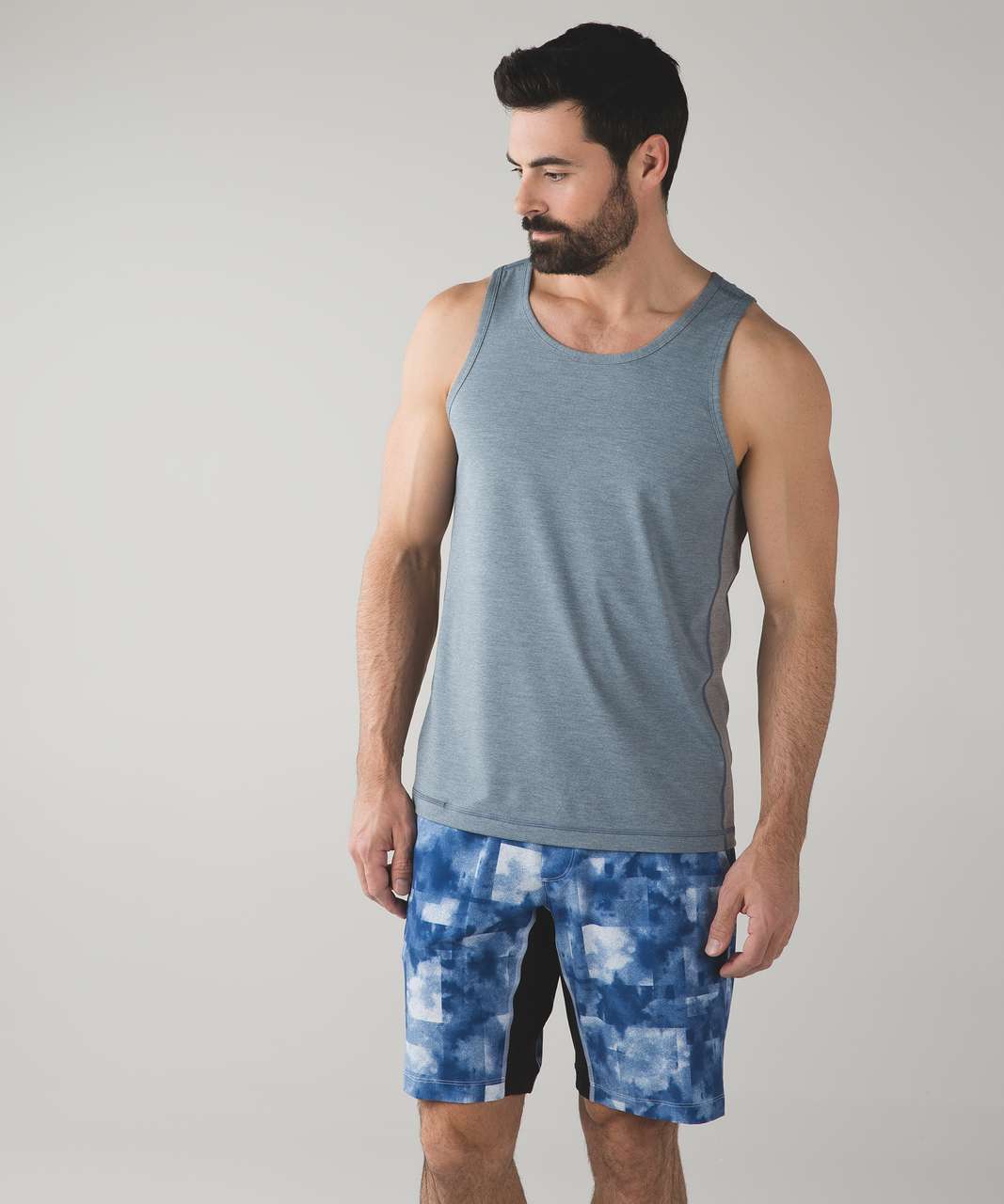 Lululemon T.H.E. Tank - Heathered Oil Slick Blue