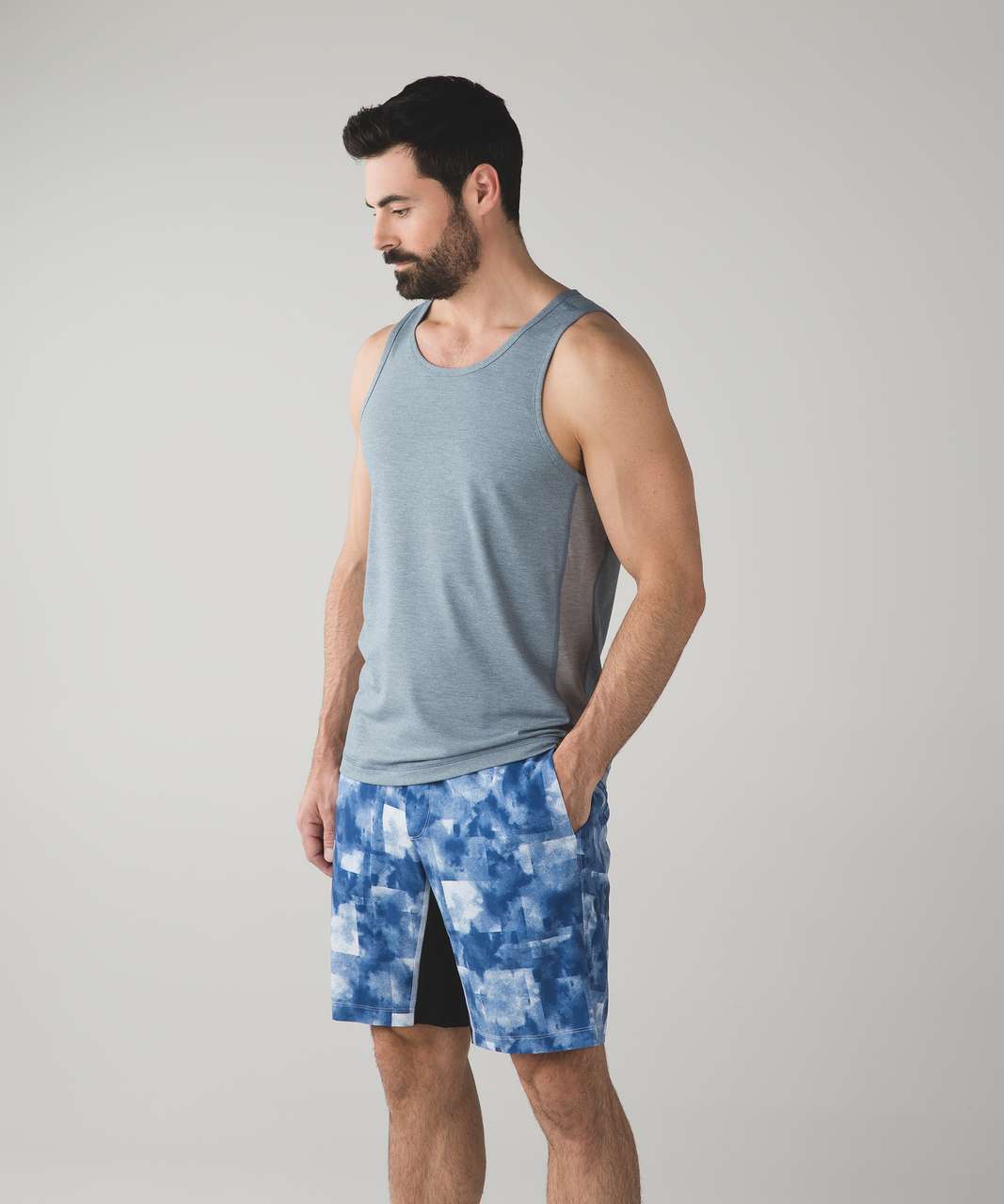 Lululemon T.H.E. Tank - Heathered Oil Slick Blue