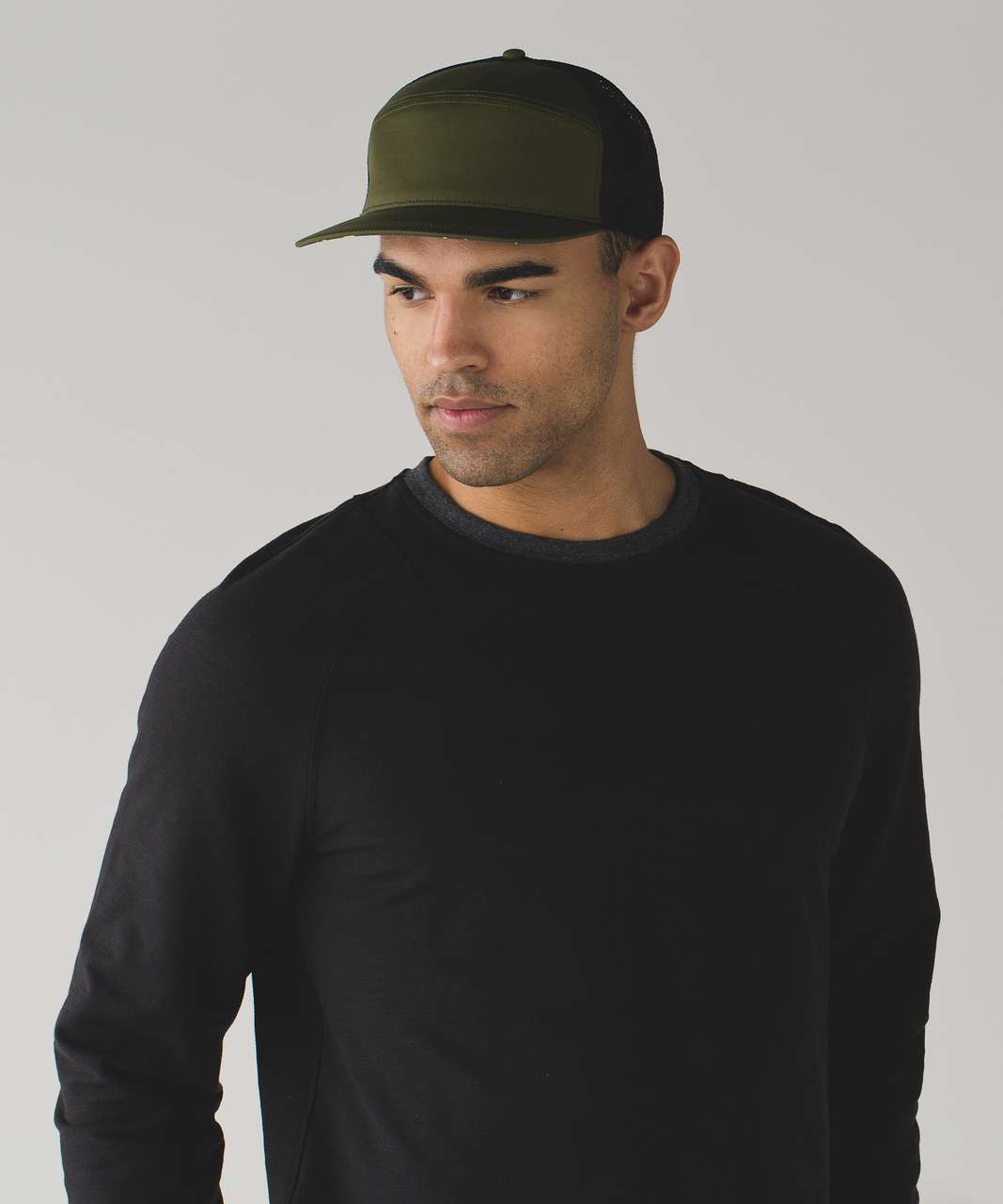 Lululemon Chamber Ball Cap - Brave Olive / Black / Fastgrid Sunlight Yellow Deep Coal