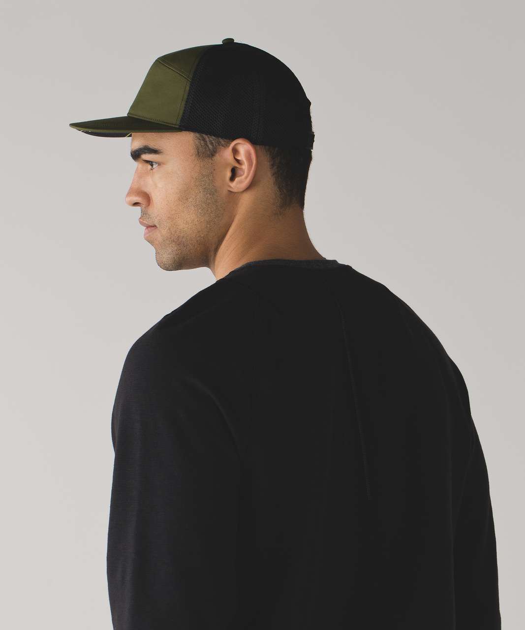 Lululemon Chamber Ball Cap - Brave Olive / Black / Fastgrid Sunlight Yellow Deep Coal