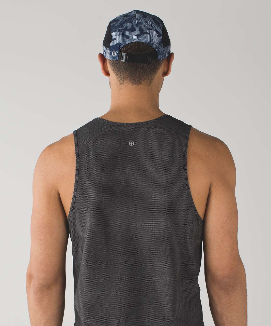 Lululemon Surge Run Hat - Small Pebble Camo White Deep Navy / Black