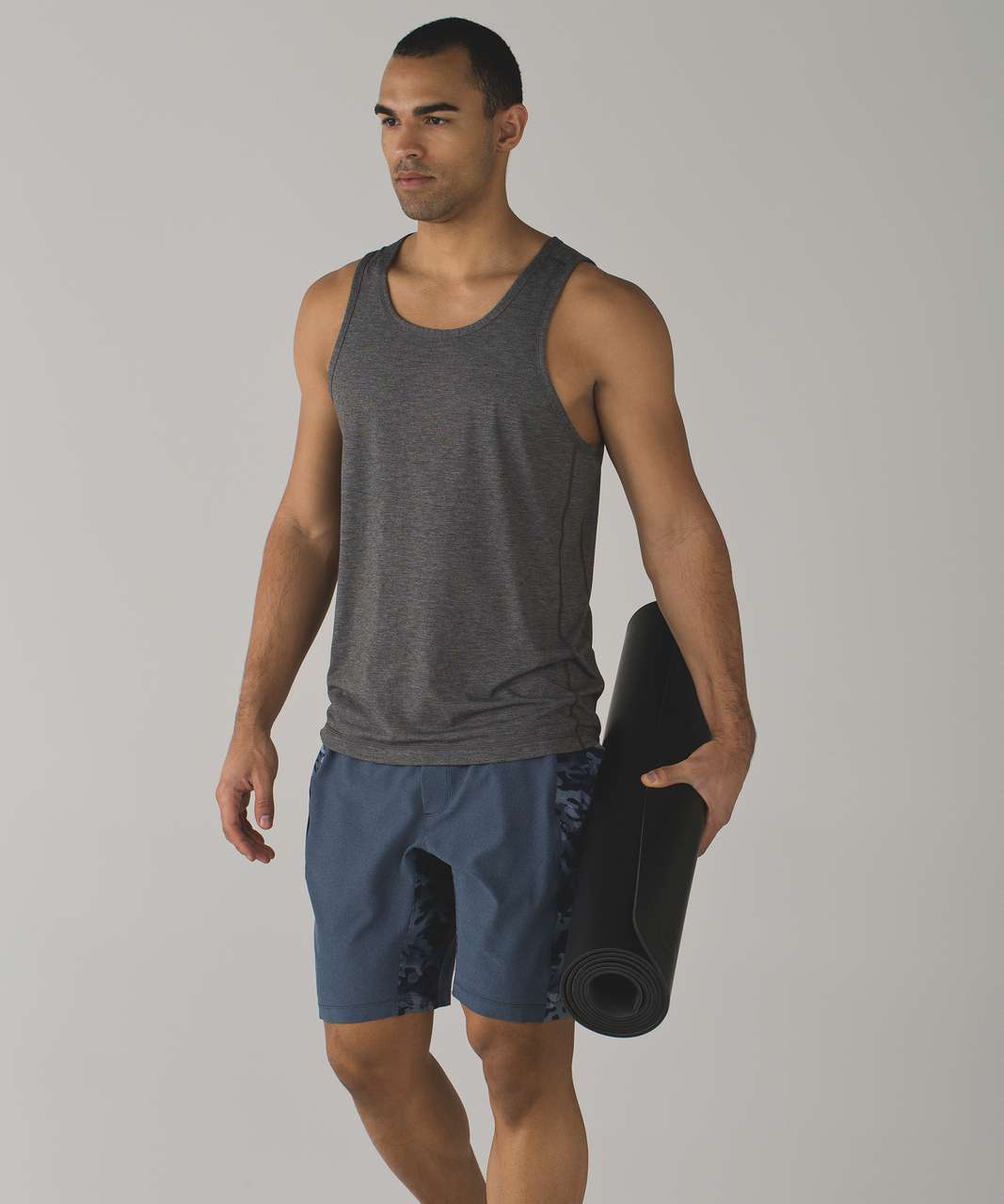 Lululemon Namaste At The Beach Short - Deep Navy / Small Pebble Camo White  Deep Navy - lulu fanatics