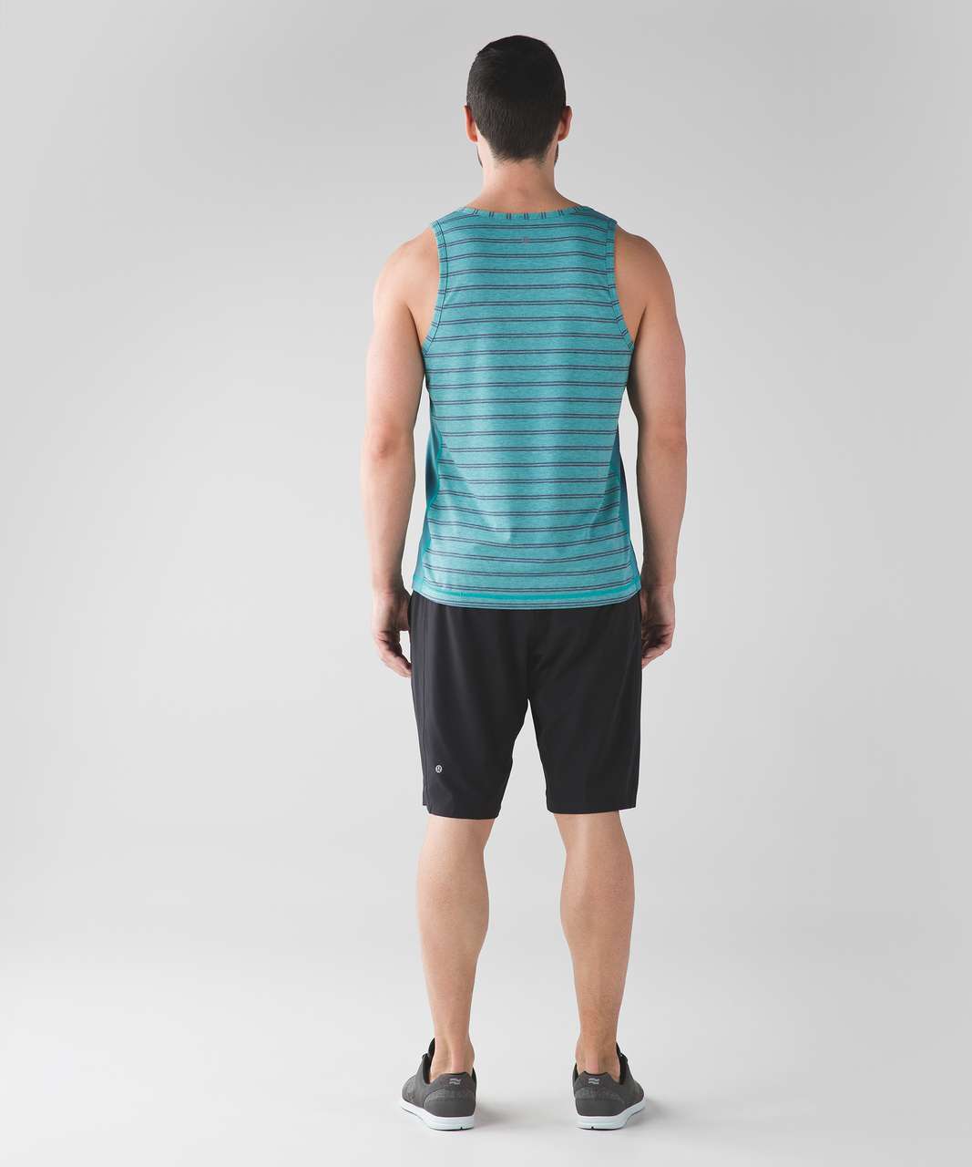 Lululemon T.H.E. Tank - Double Dip Stripe Heathered Turquoise Sea Heathered Inkwell