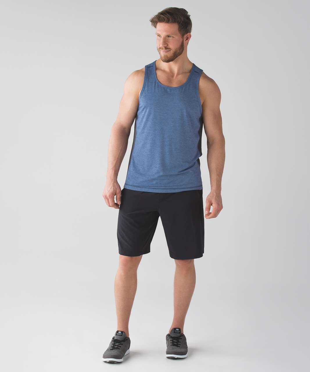 Lululemon T.H.E. Tank - Heathered Dark Cobalt / Heathered Black