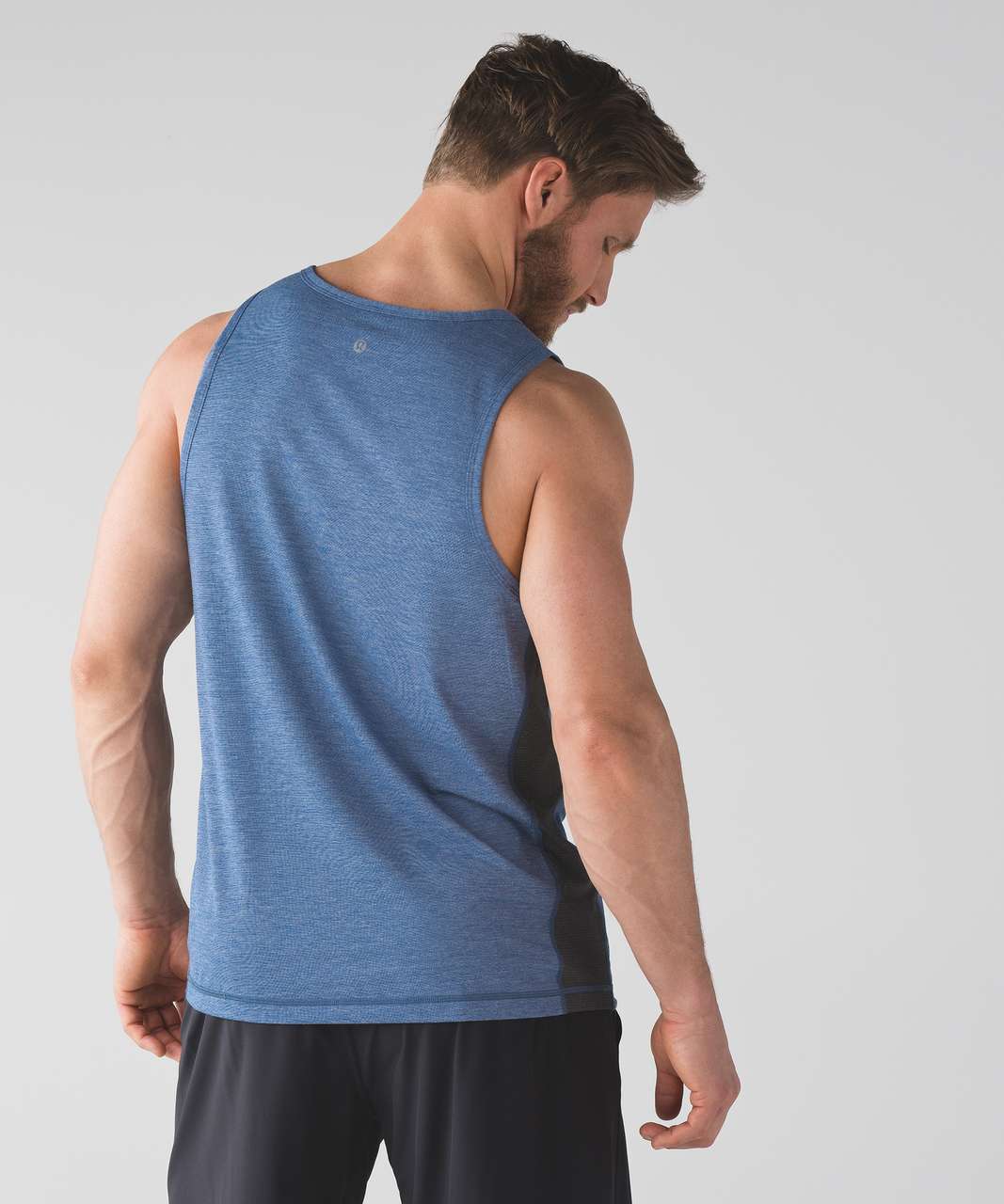 Lululemon T.H.E. Tank - Heathered Dark Cobalt / Heathered Black