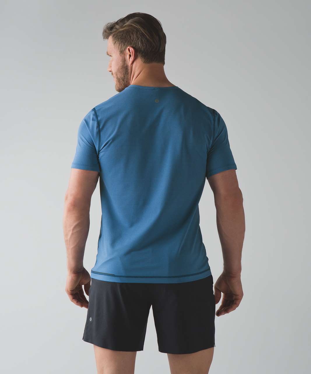 Lululemon R.A.D. Short Sleeve - Heathered Rugged Blue