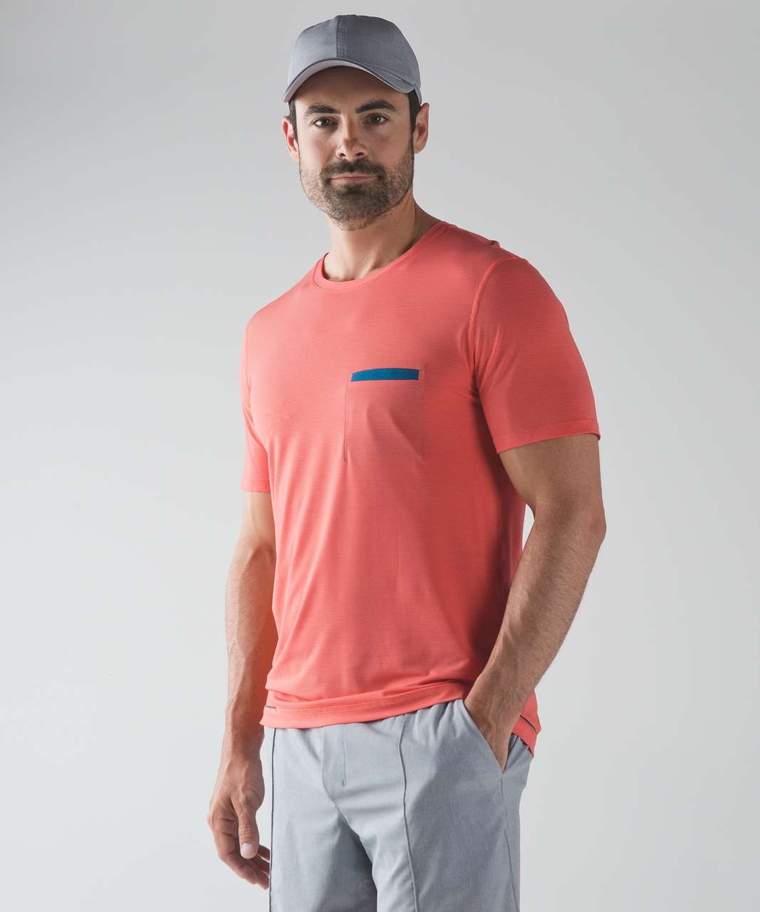 Lululemon R.A.D. Short Sleeve - Heathered Cape Red