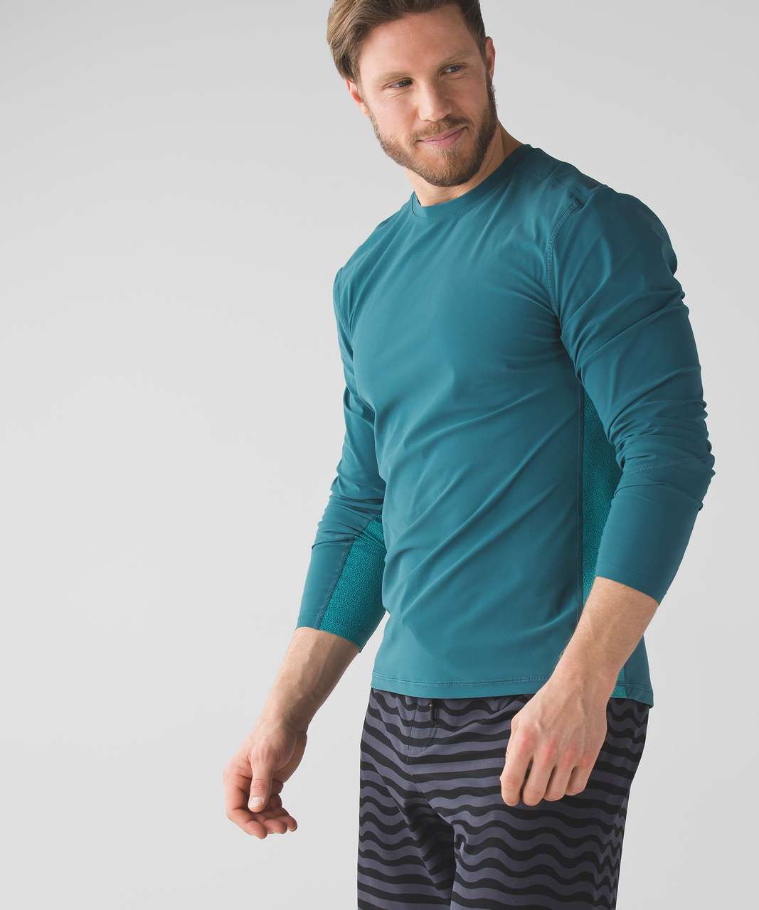 Lululemon Block Out Long Sleeve - Desert Teal / River Cut Arctic Teal Desert Teal