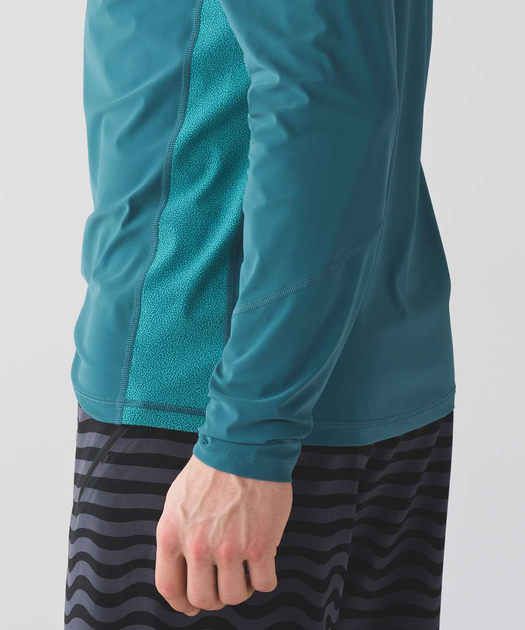 Lululemon Block Out Long Sleeve - Desert Teal / River Cut Arctic Teal Desert Teal