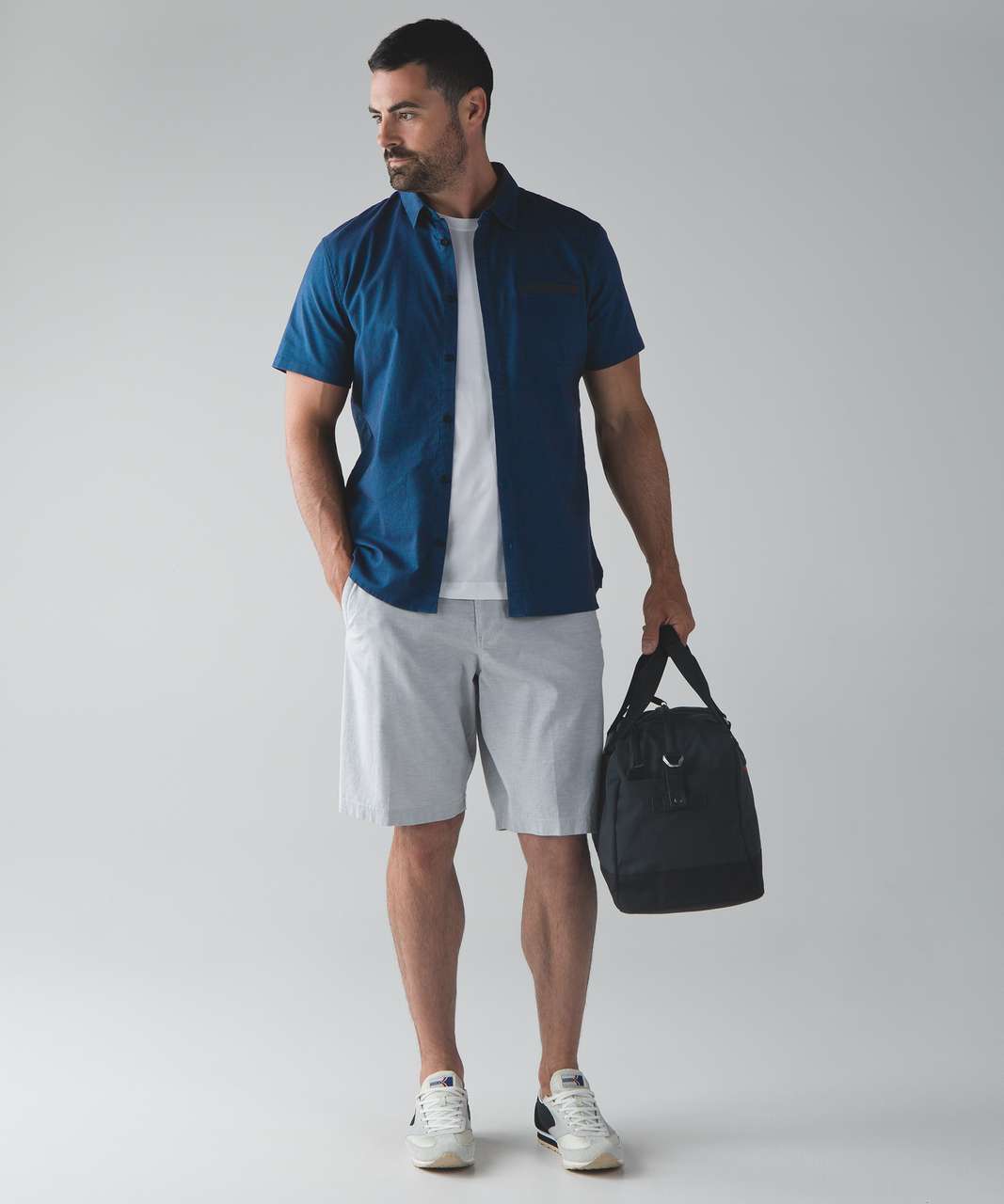 Lululemon Summer Fridays Buttondown - Desert Teal / Naval Blue