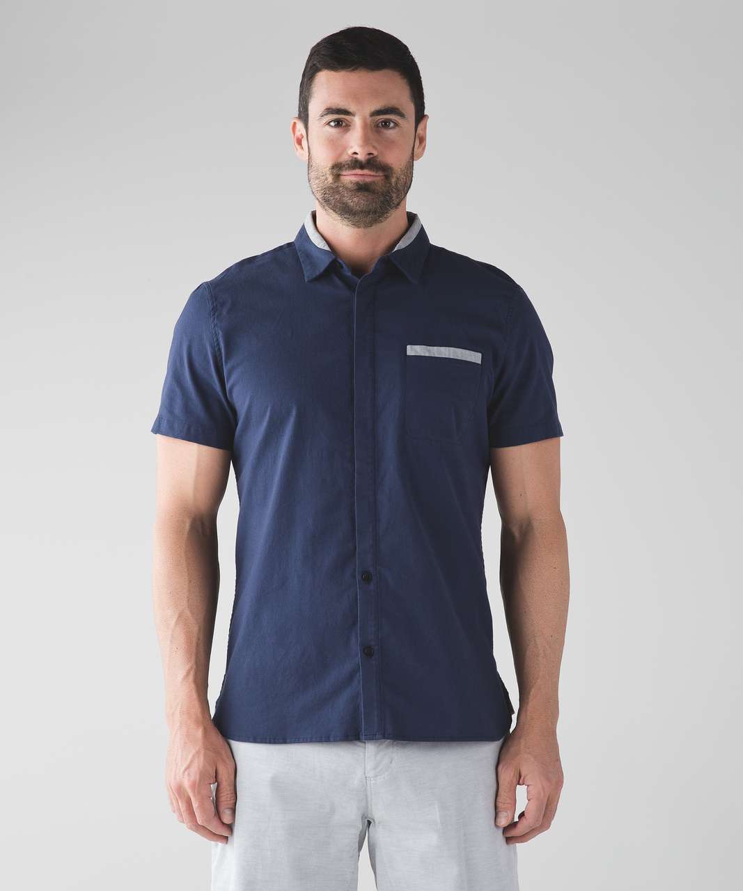 Lululemon Airing Easy Camp Collar Shirt - Nautical Navy - lulu