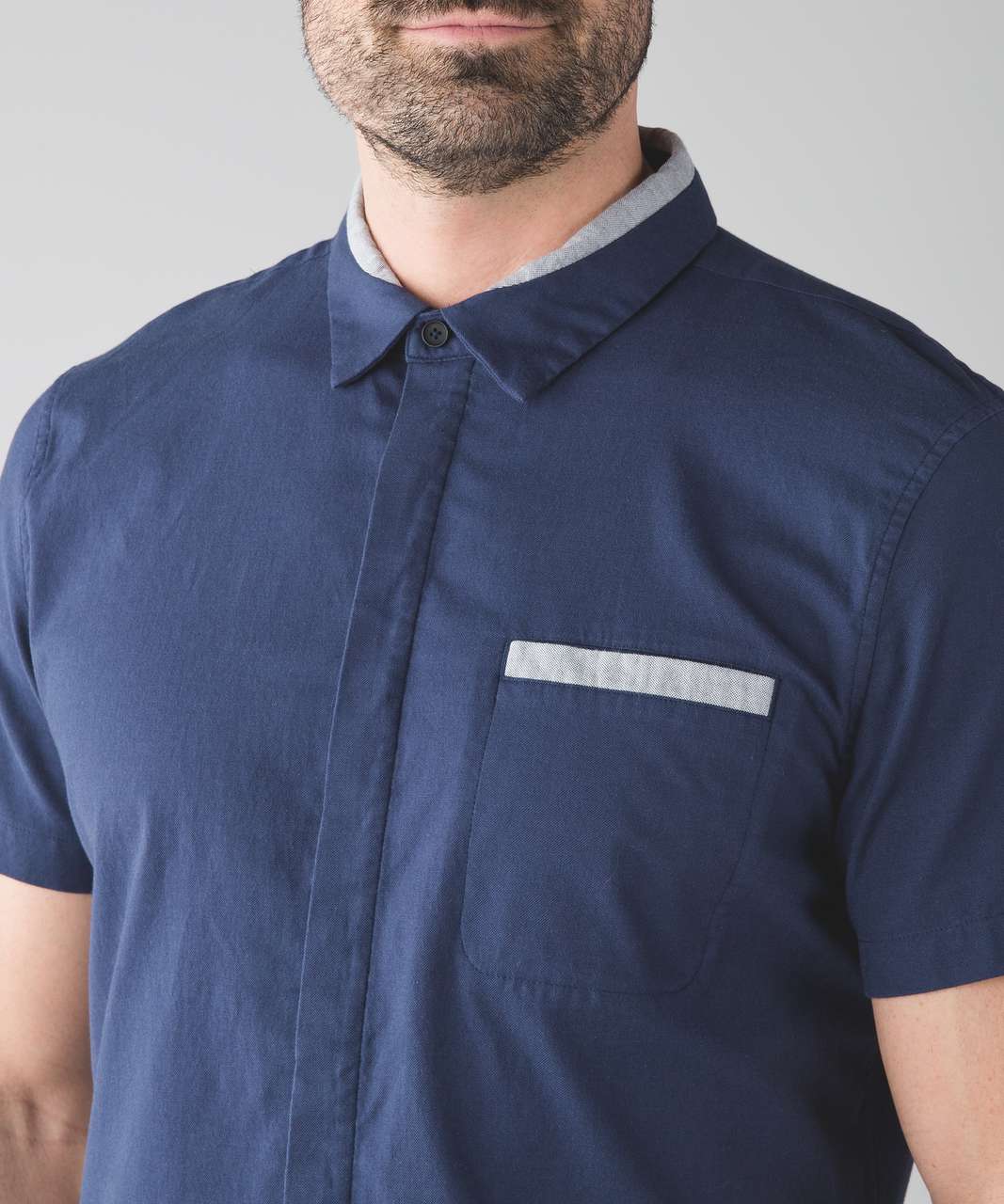 Lululemon Summer Fridays Buttondown - Deep Navy / Deep Navy - lulu fanatics