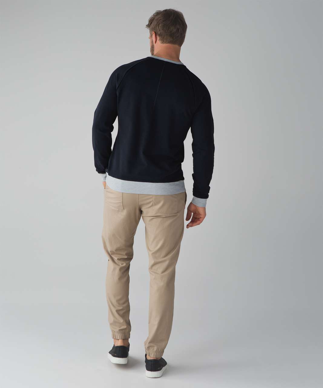 Lululemon Slitstream Long Sleeve Crew - Inkwell / Black