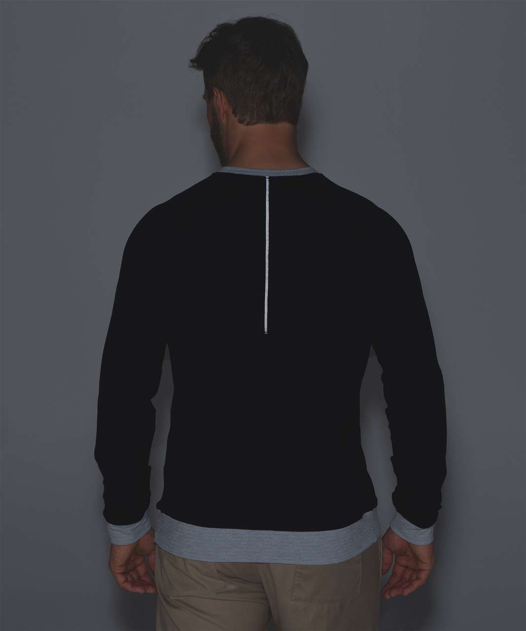 Lululemon Slitstream Long Sleeve Crew - Inkwell / Black