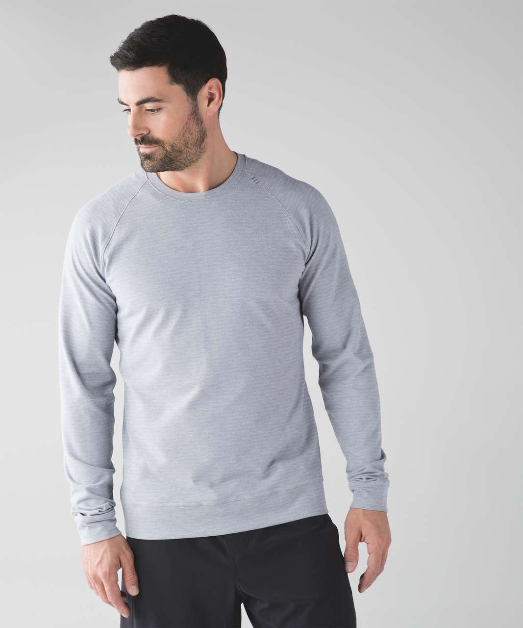 Lululemon Slitstream Long Sleeve Crew - Slate / Silver Spoon