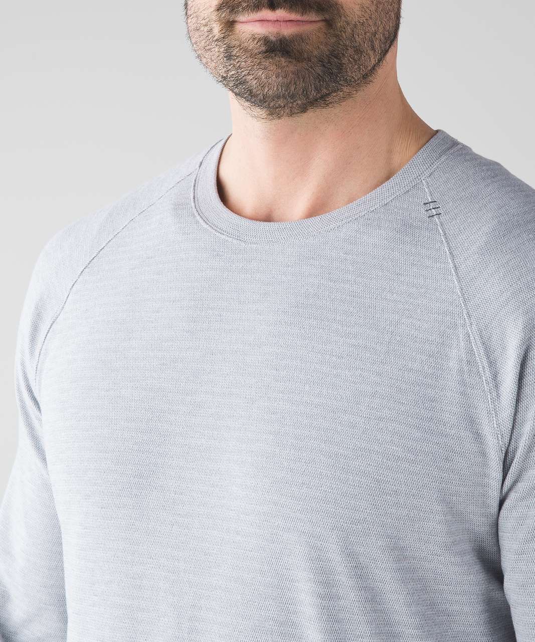 Lululemon Slitstream Long Sleeve Crew - Slate / Silver Spoon