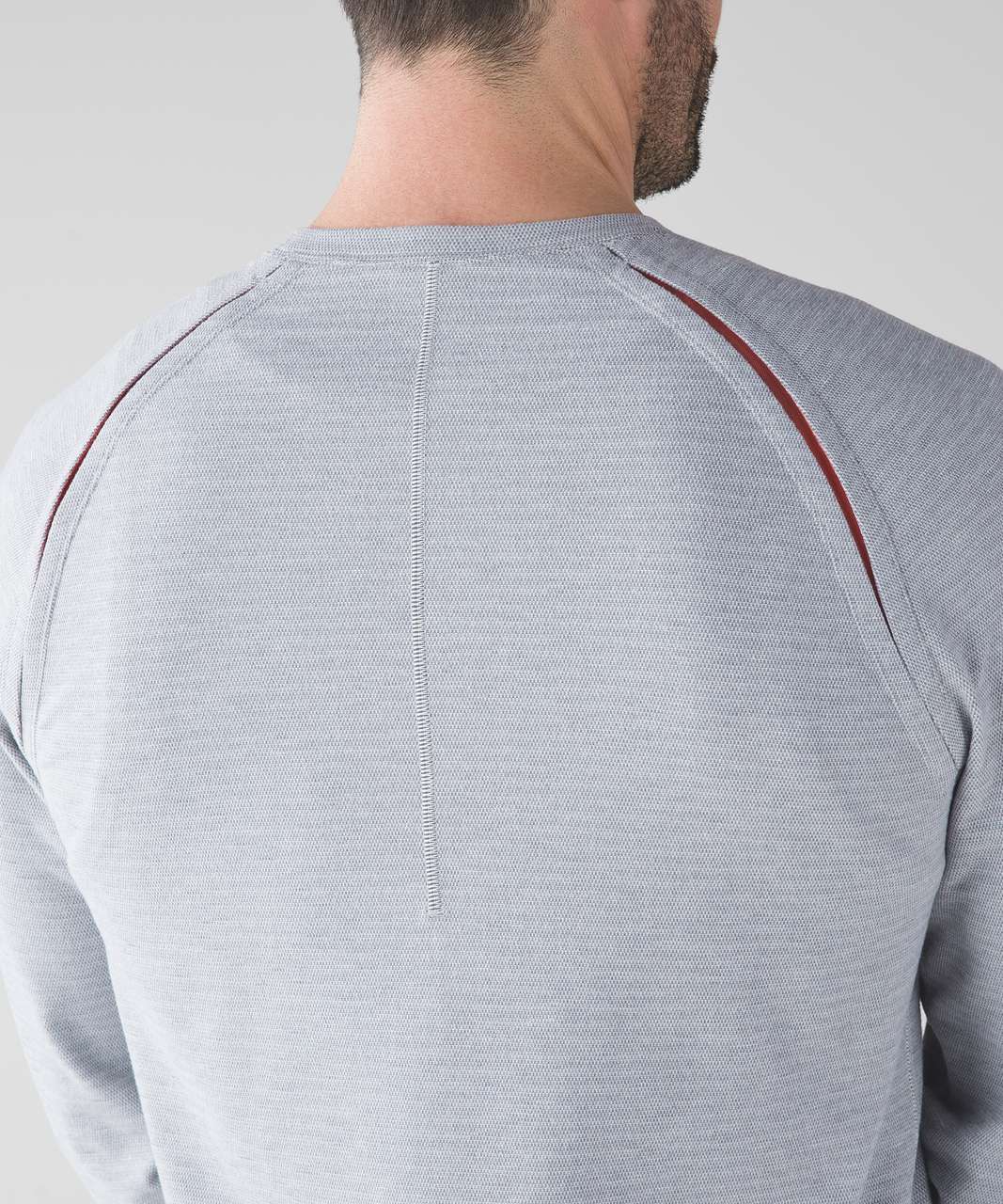 Lululemon Slitstream Long Sleeve Crew - Slate / Silver Spoon