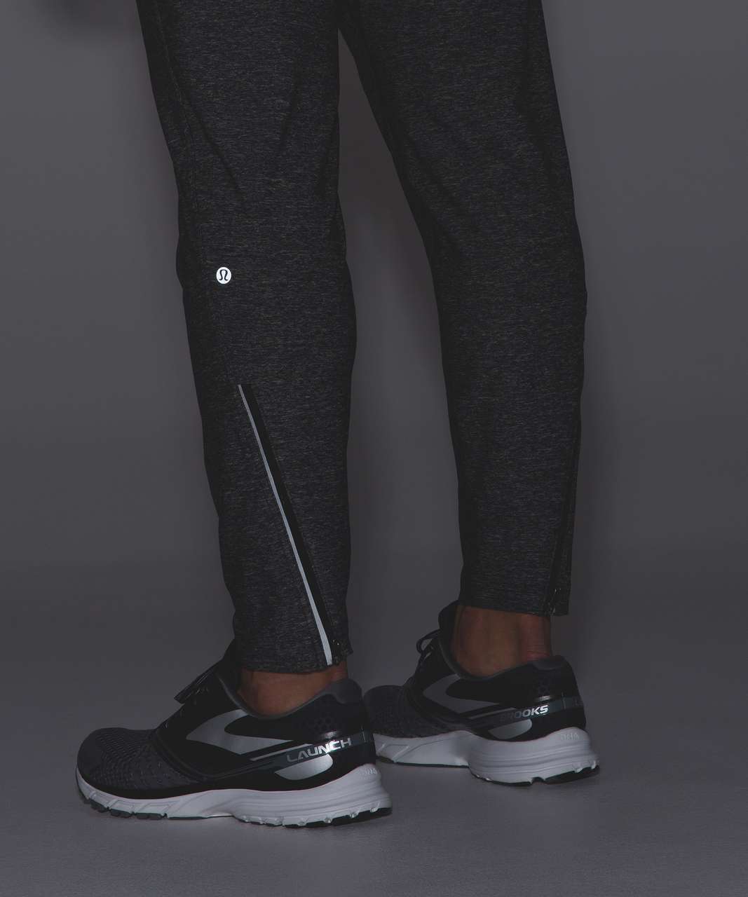 Lululemon Surge Pant - Heathered Black - lulu fanatics