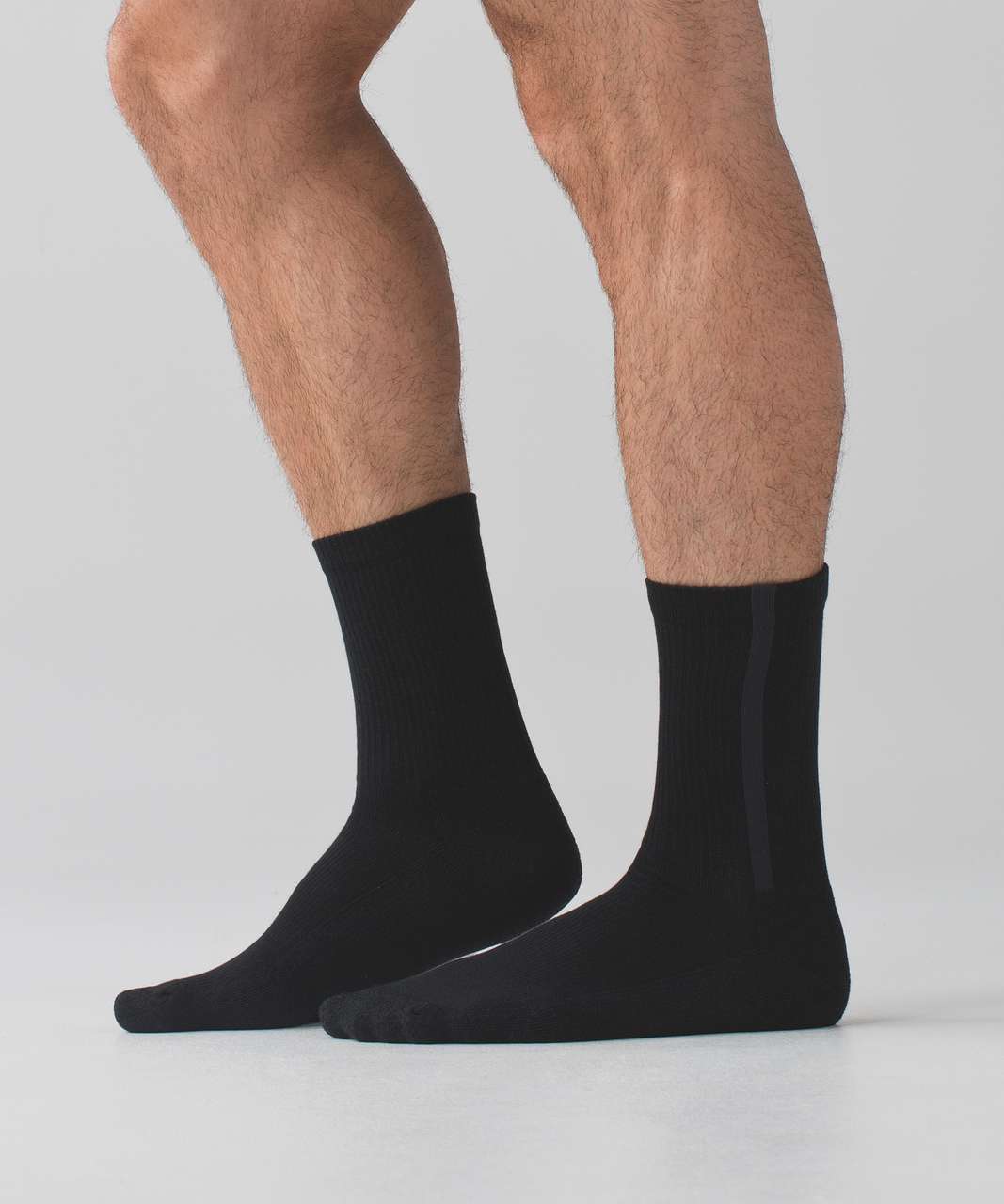 Lululemon Crew Sock Silver - Black / Deep Coal / Silver Spoon