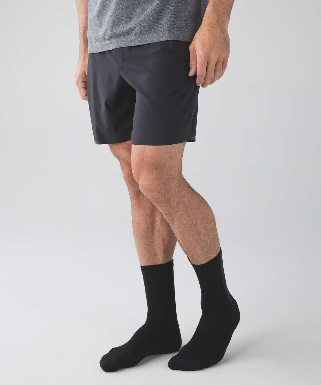 Lululemon Crew Sock Silver - Black / Deep Coal / Silver Spoon