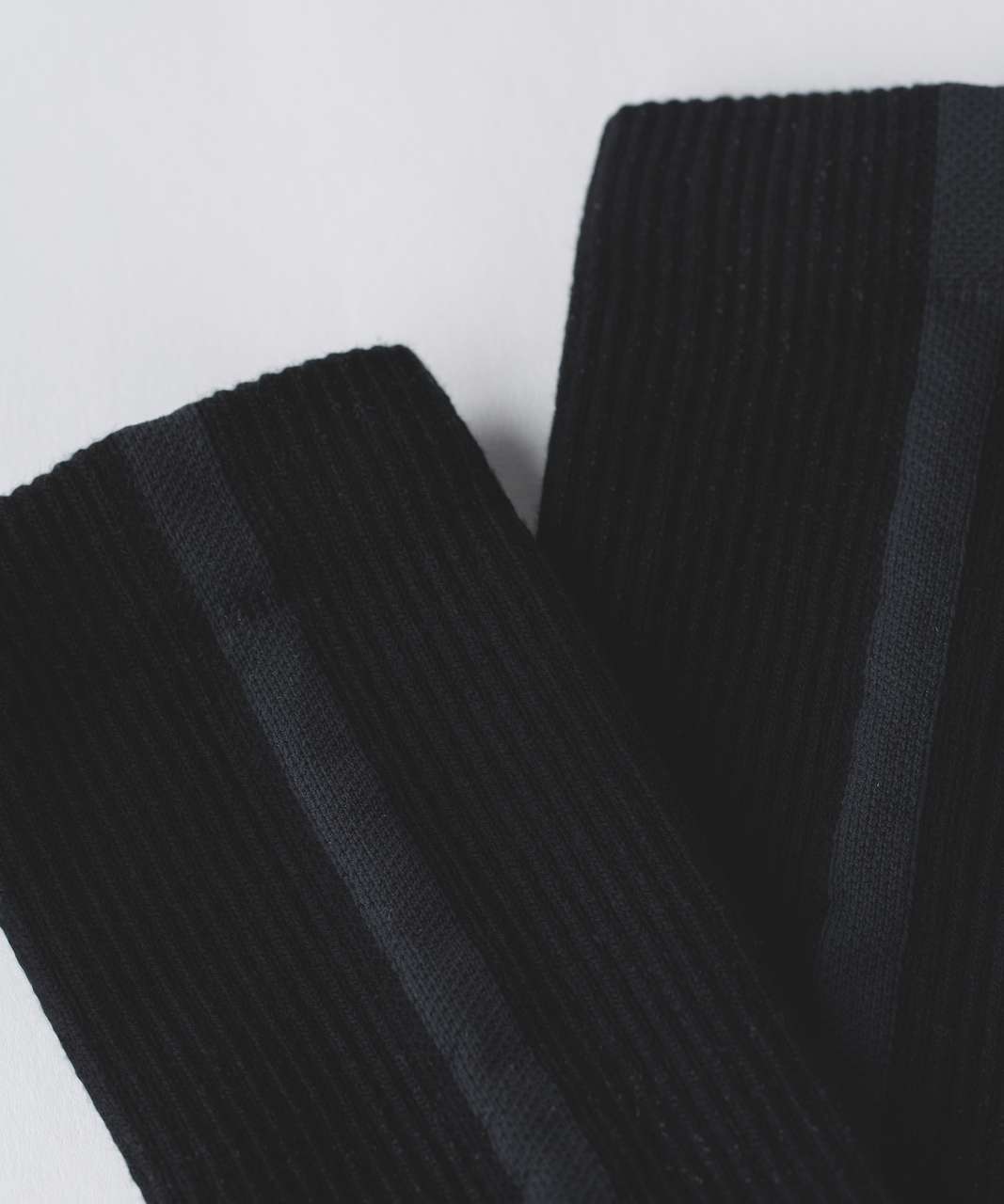 Lululemon Crew Sock Silver - Black / Deep Coal / Silver Spoon