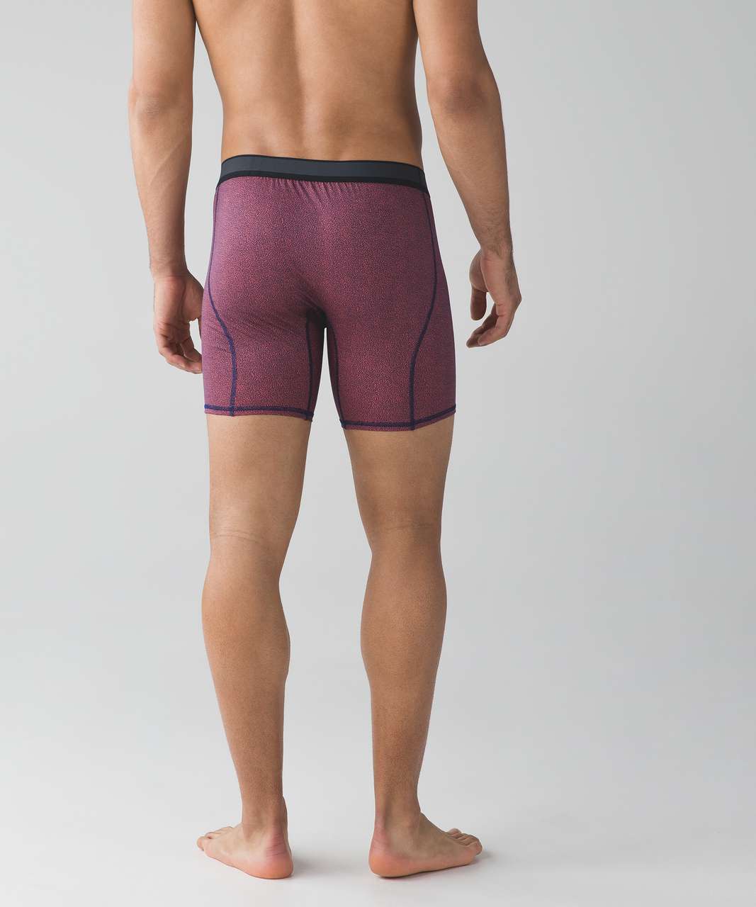 Lululemon No Boxer Boxer (The Long One) - River Cut Cape Red Rugged Blue