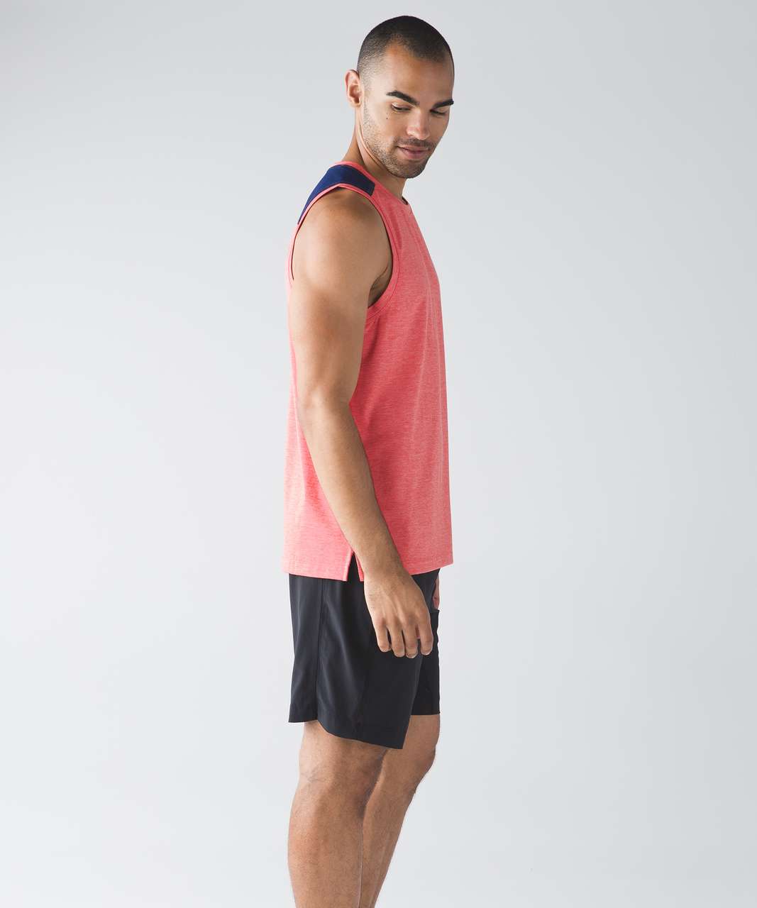 Lululemon Train and Gain Sleeveless - Heathered Prince Red / Hero Blue