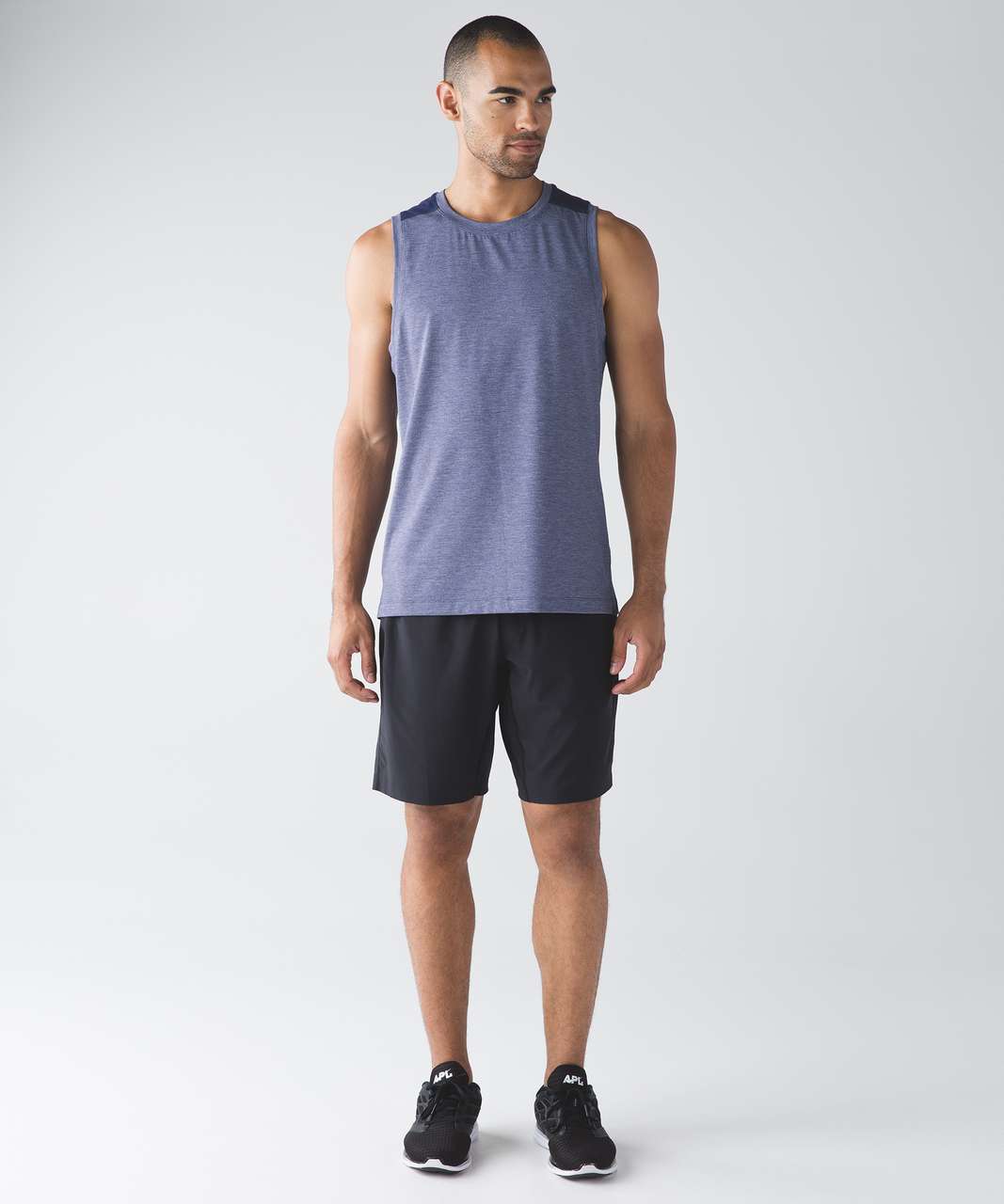 Lululemon Train and Gain Sleeveless - Heathered Hero Blue