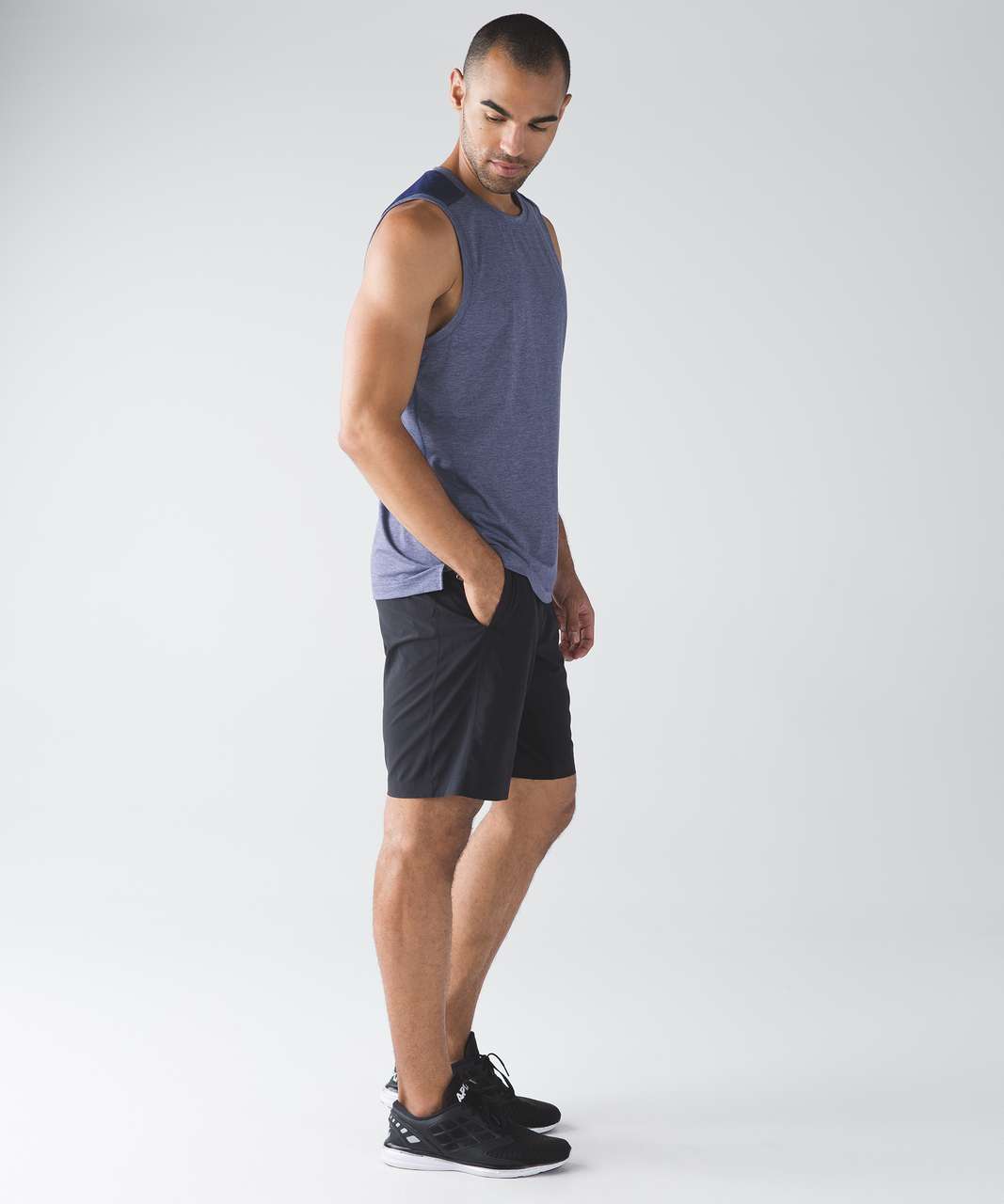 Lululemon Train and Gain Sleeveless - Heathered Hero Blue