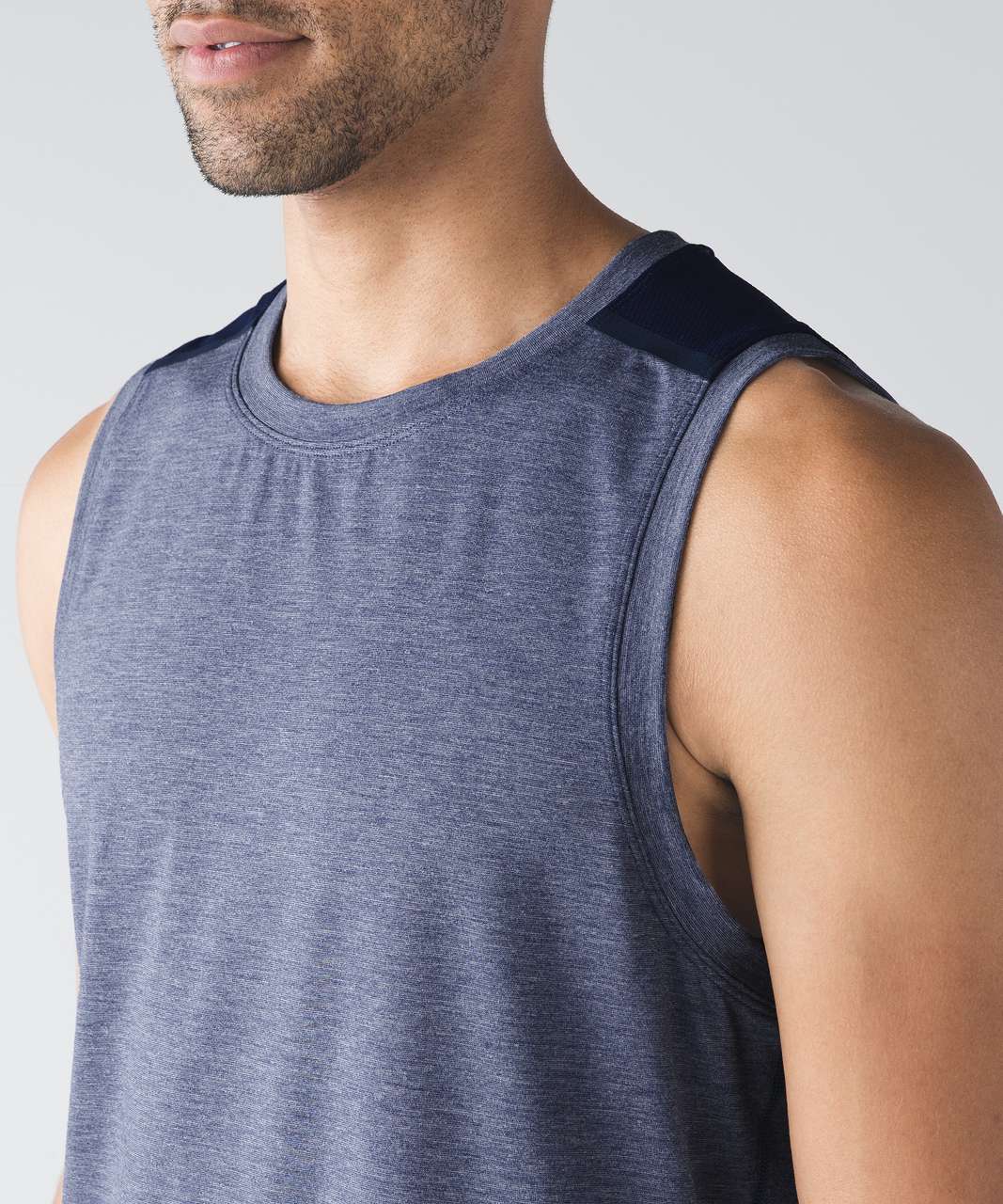 Lululemon Train and Gain Sleeveless - Heathered Hero Blue