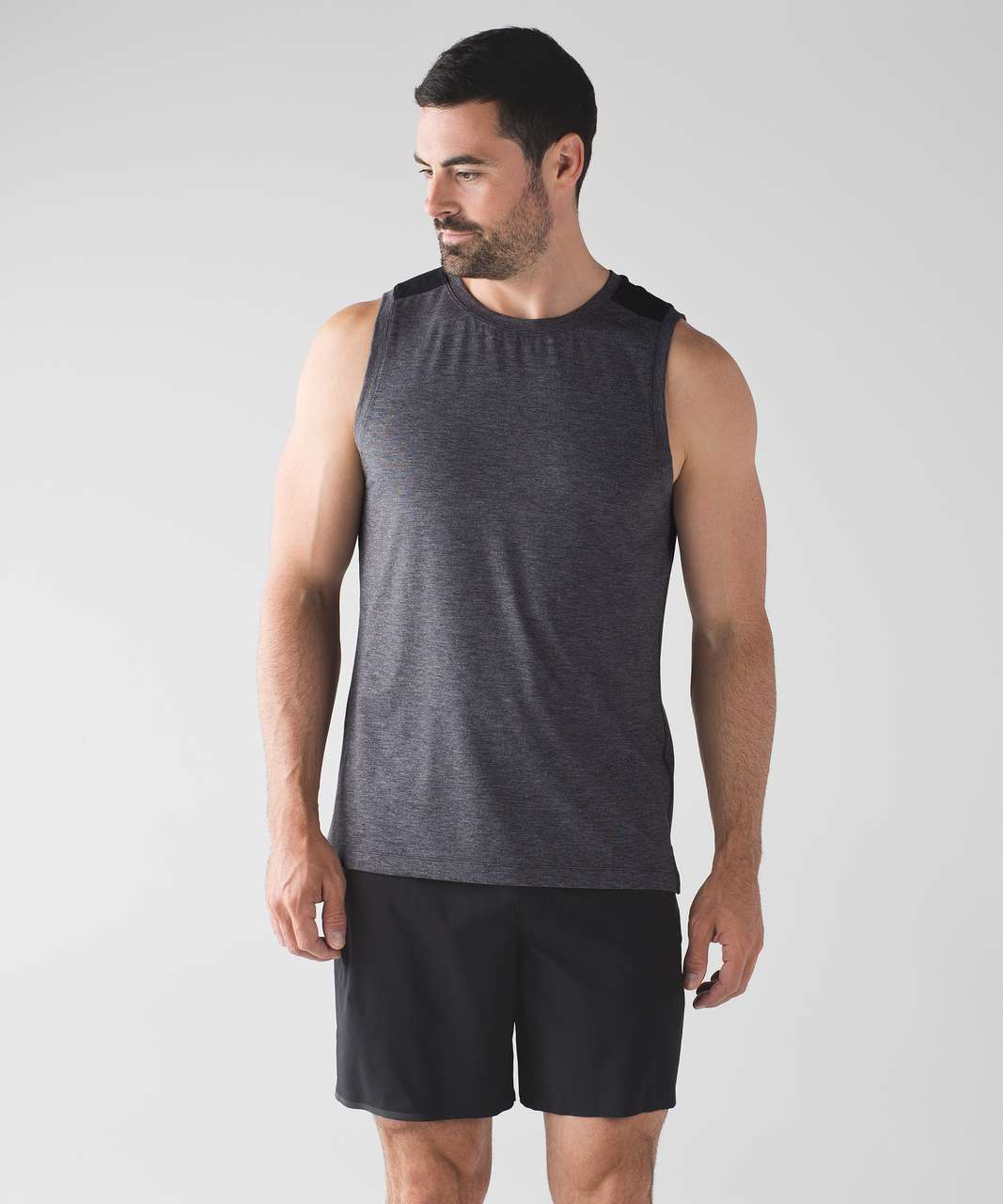 Lululemon Train and Gain Sleeveless - Heathered Black