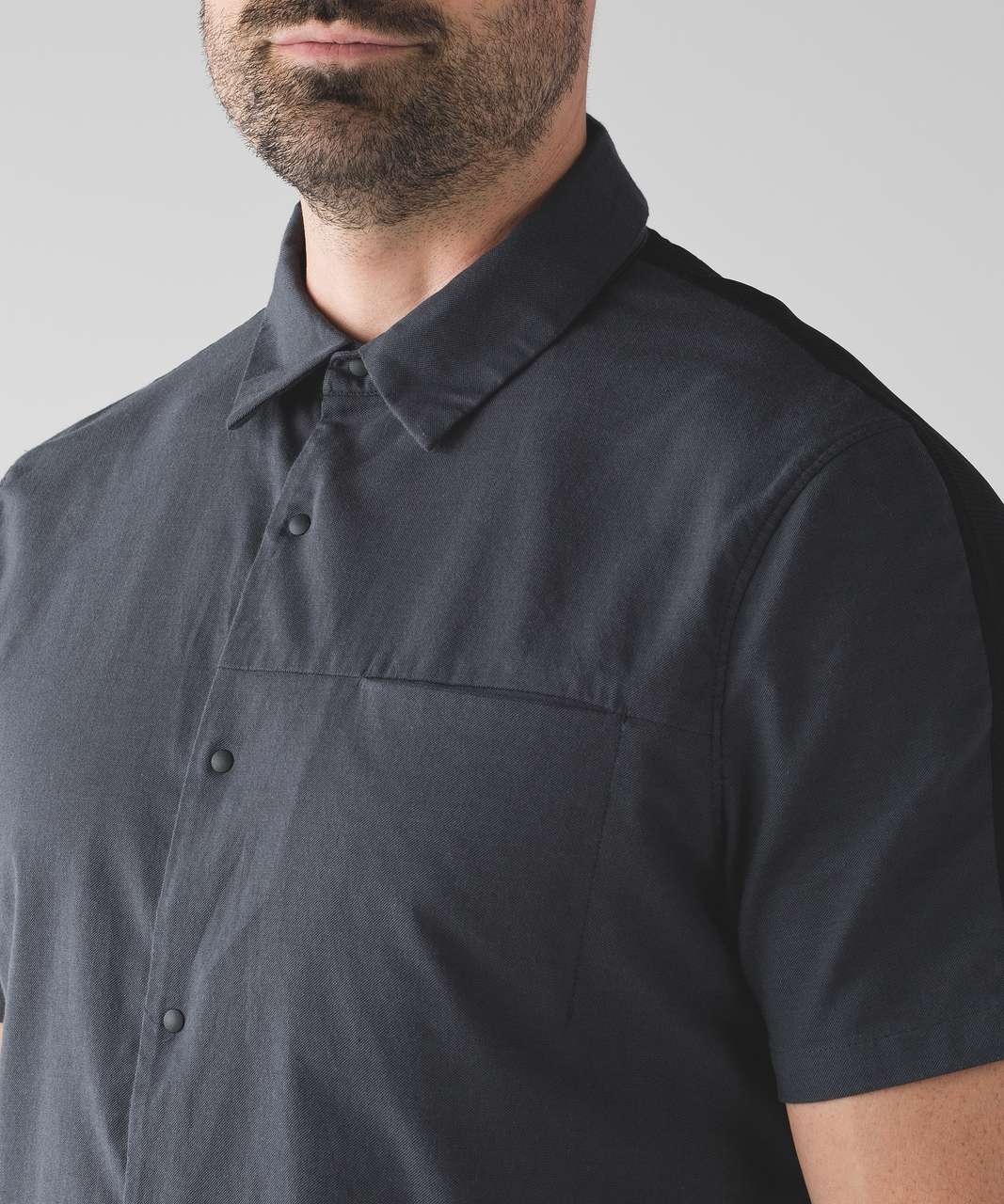 Lululemon Snap To It Short Sleeve - Black / Deep Coal