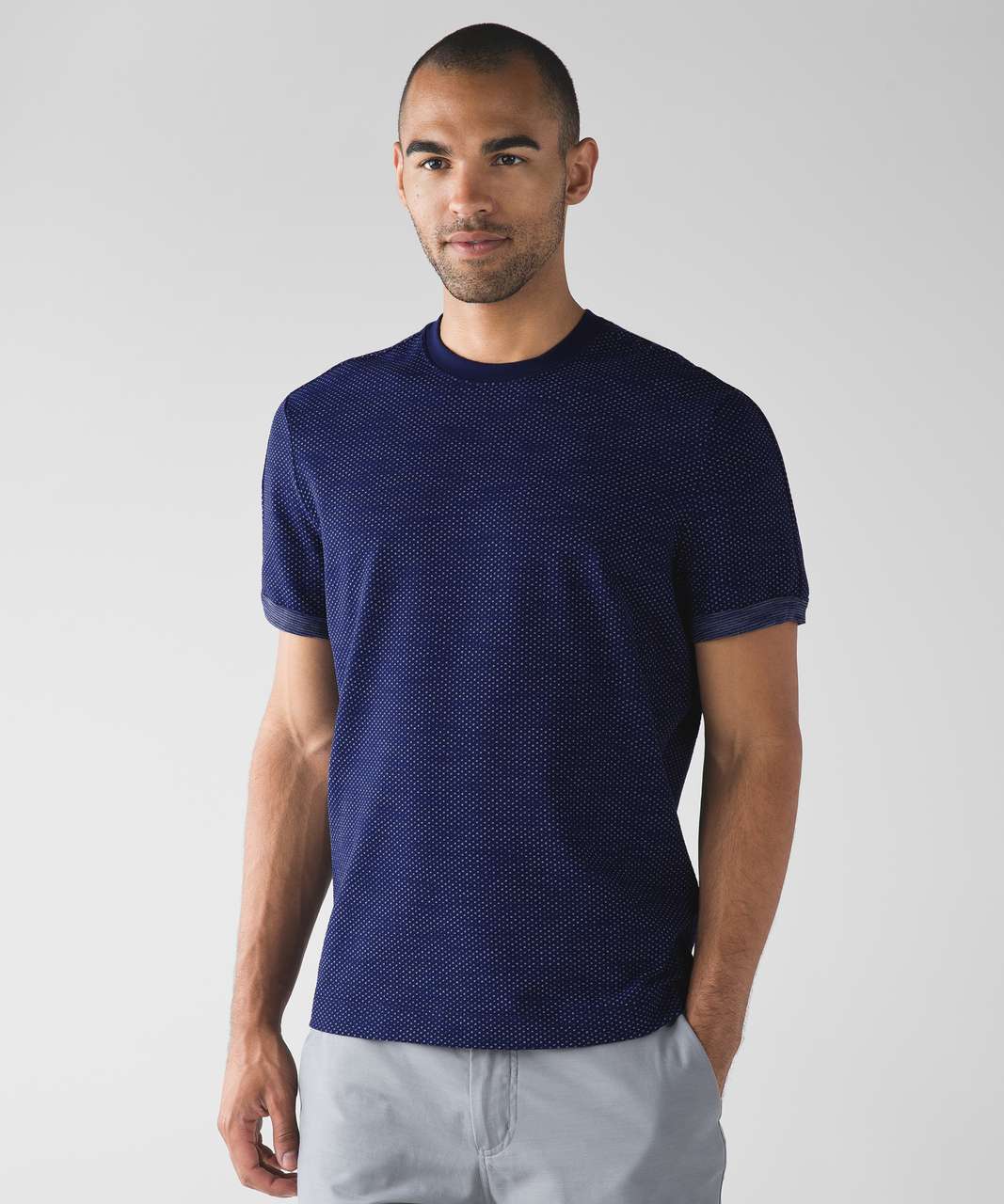 Lululemon Roll Out Crew Short Sleeve - Hero Blue / Battleship