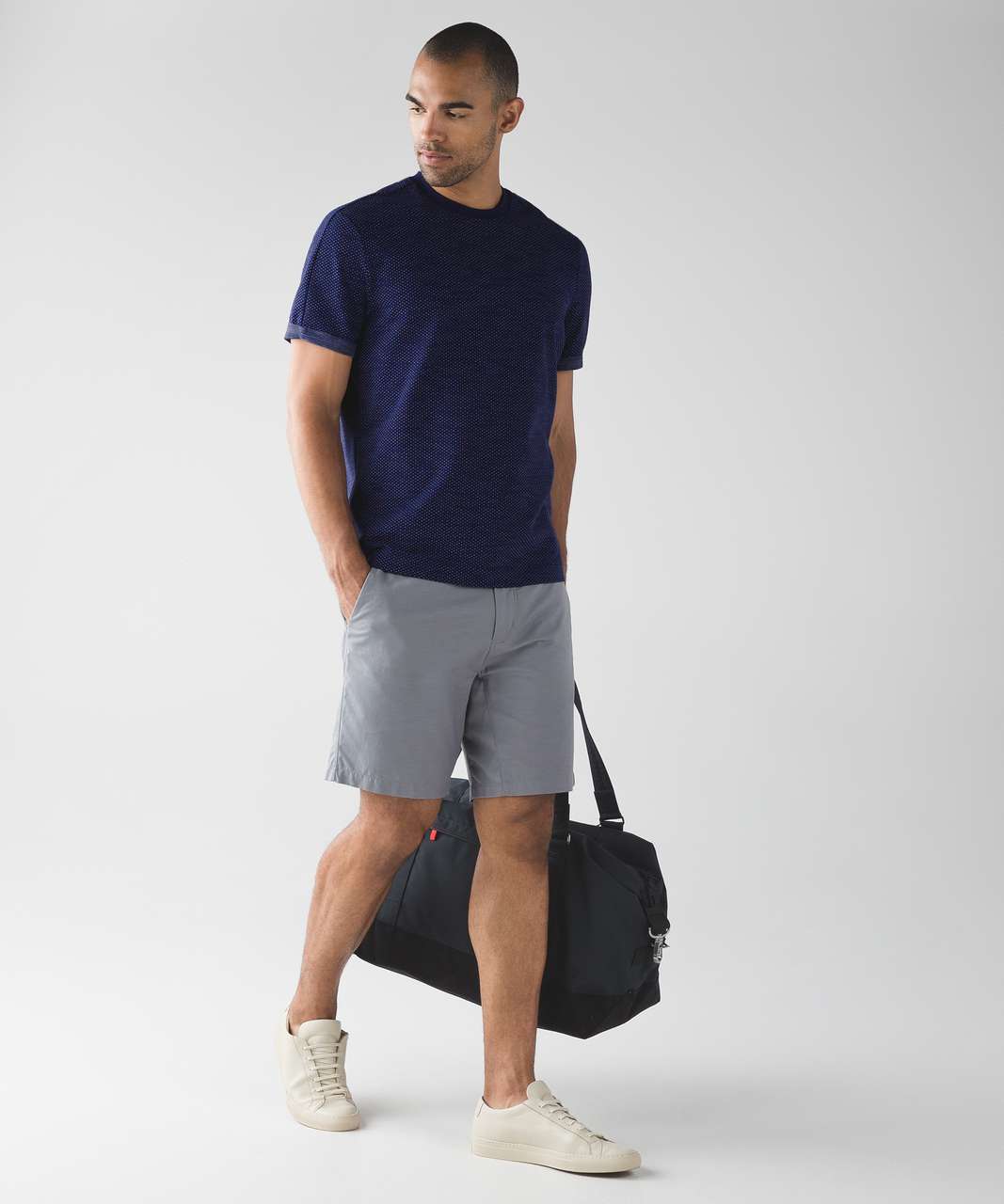 Lululemon Roll Out Crew Short Sleeve - Hero Blue / Battleship