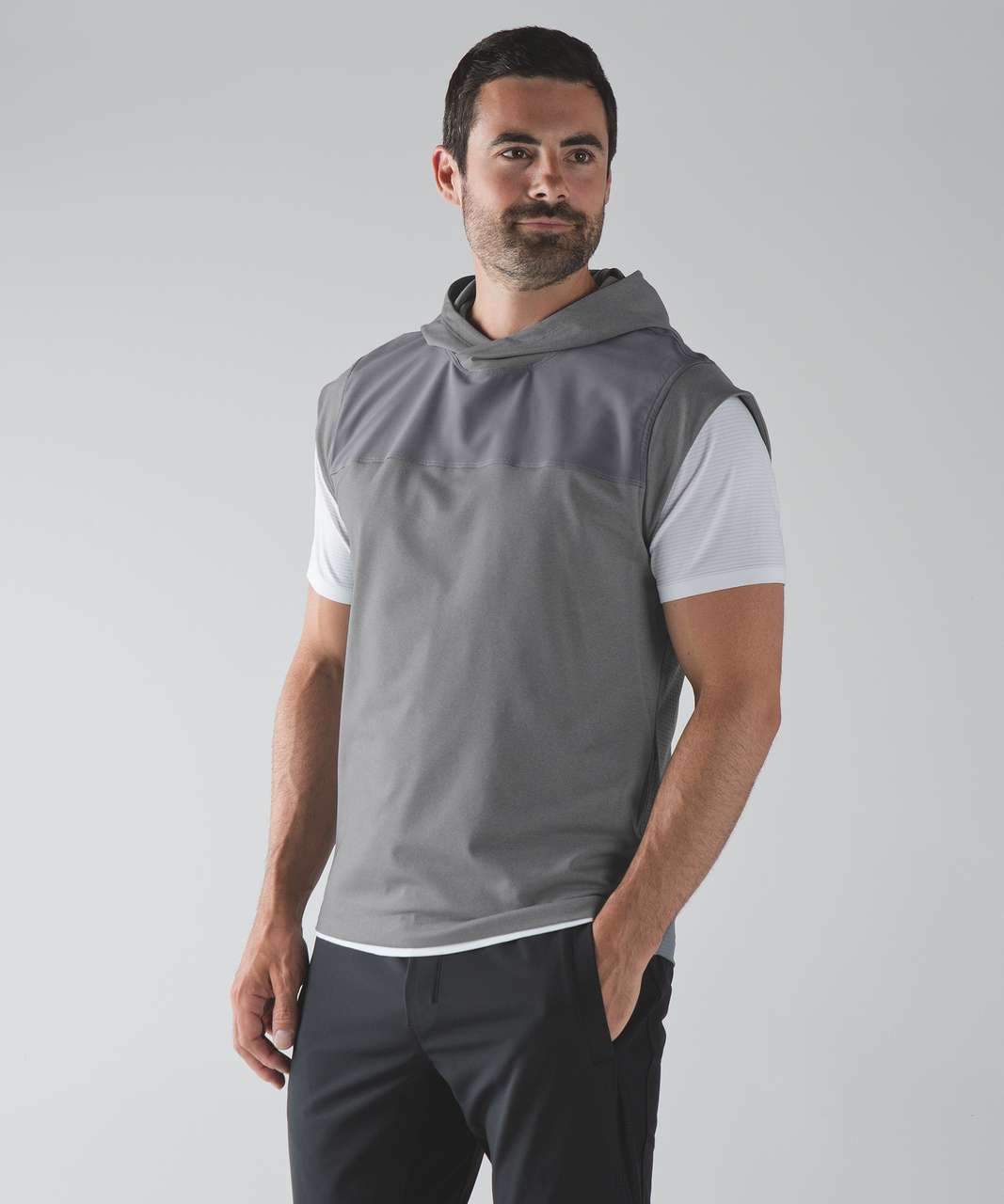 Lululemon Stealth Hooded Sleeveless - Heathered Battleship