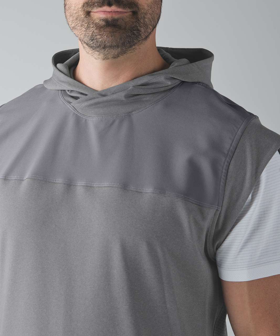 Lululemon Stealth Hooded Sleeveless - Heathered Battleship