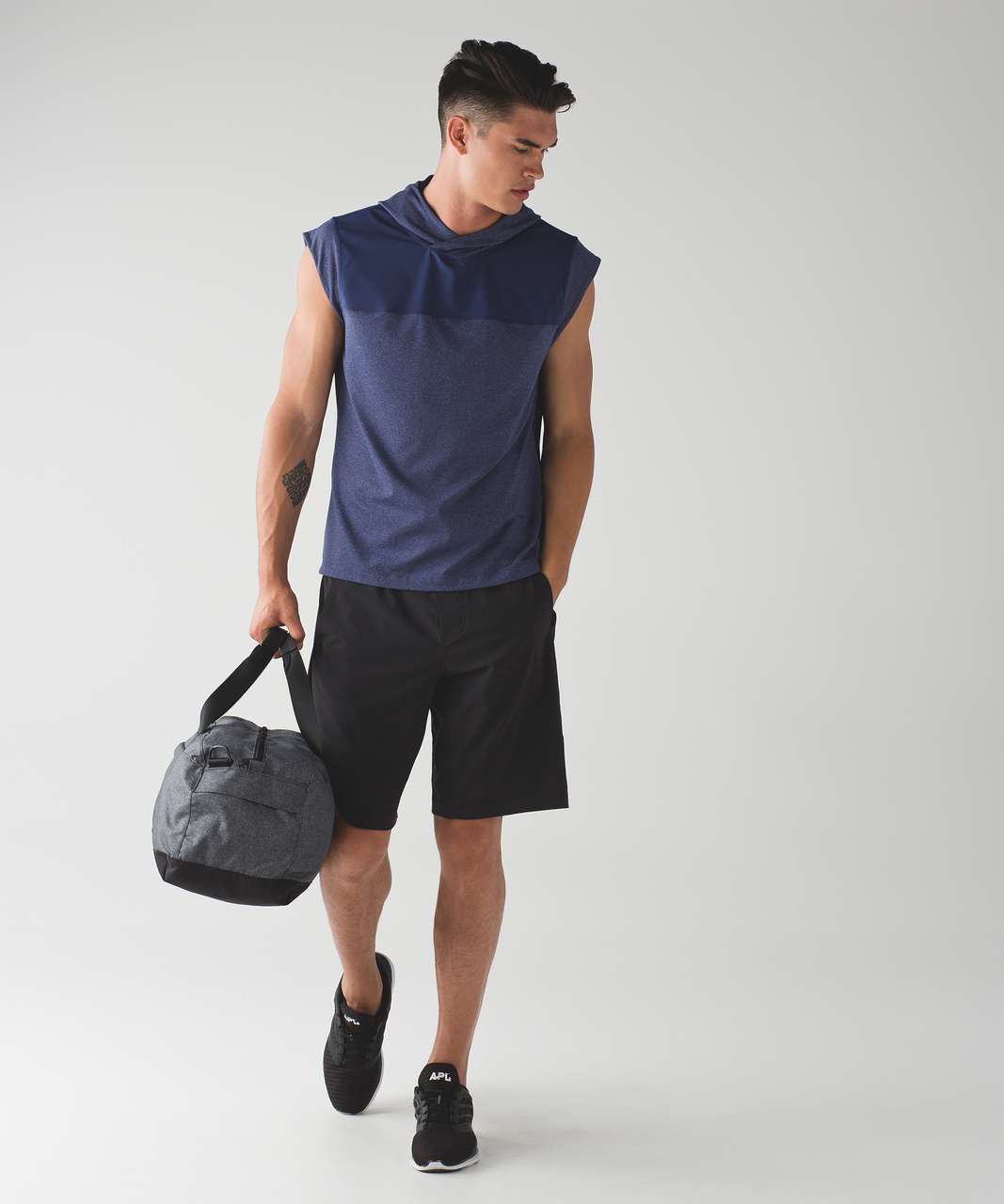 Lululemon Stealth Hooded Sleeveless - Heathered Hero Blue